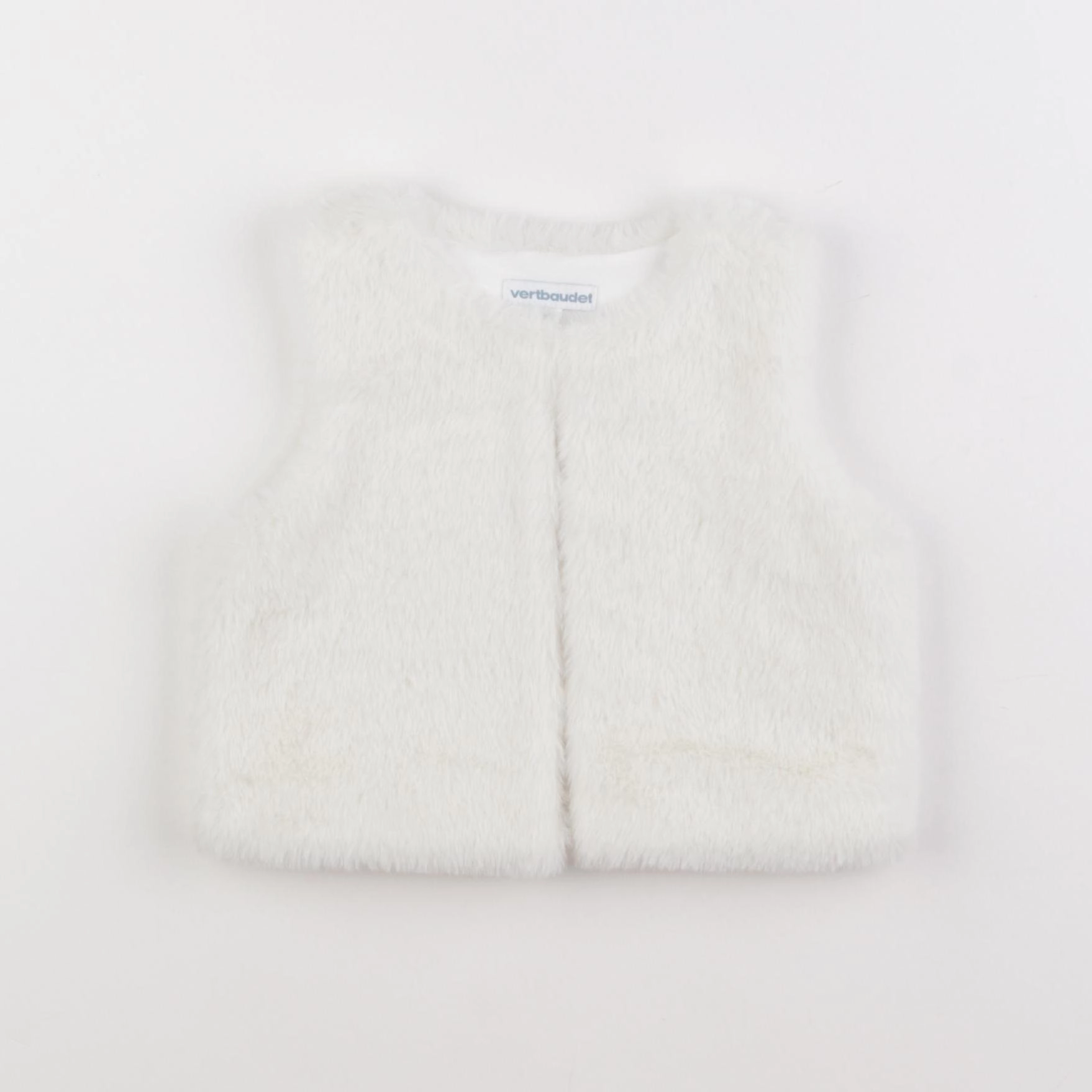 Vertbaudet - gilet blanc - 12 mois