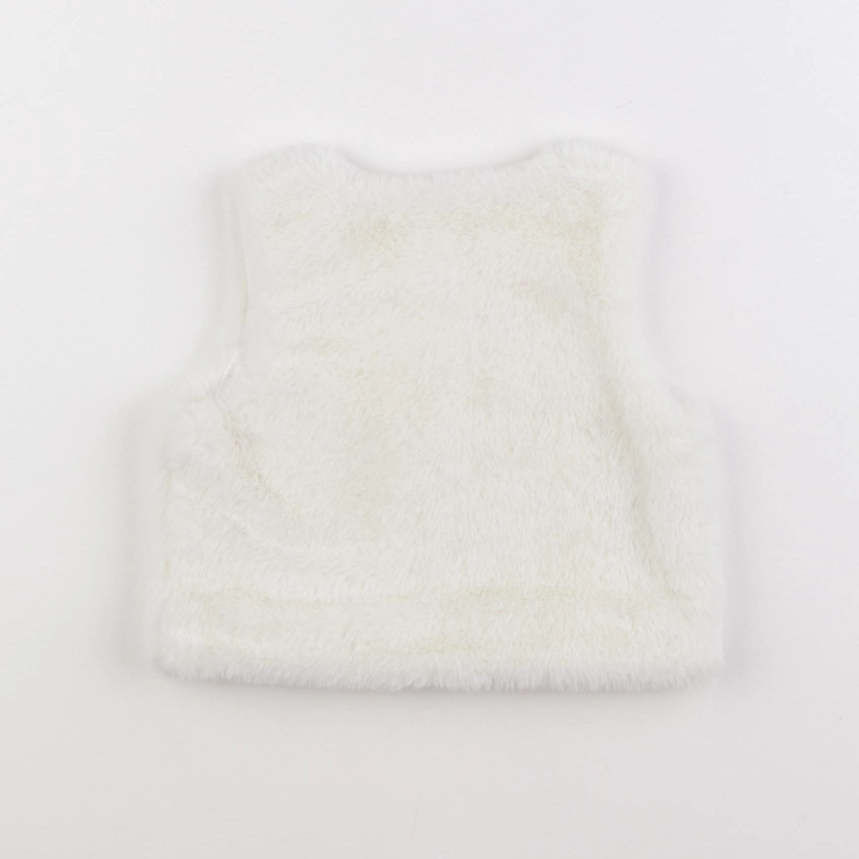 Vertbaudet - gilet blanc - 12 mois