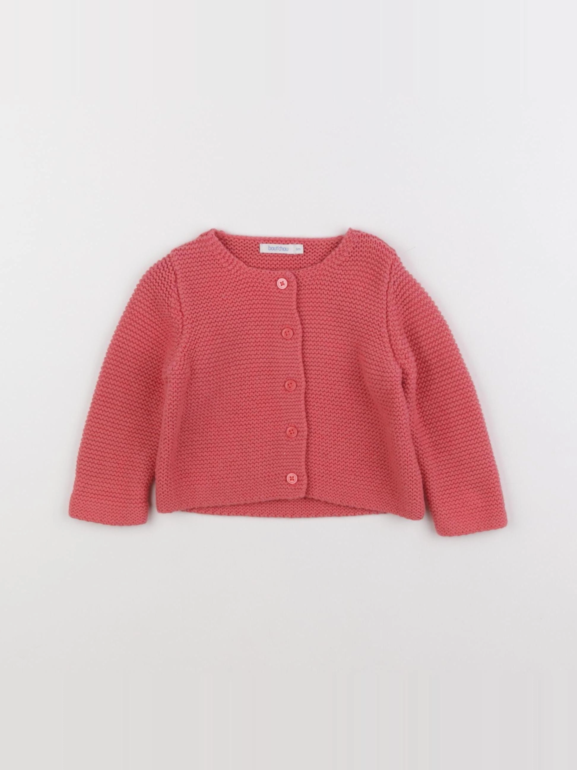 Boutchou - gilet rose - 6 mois