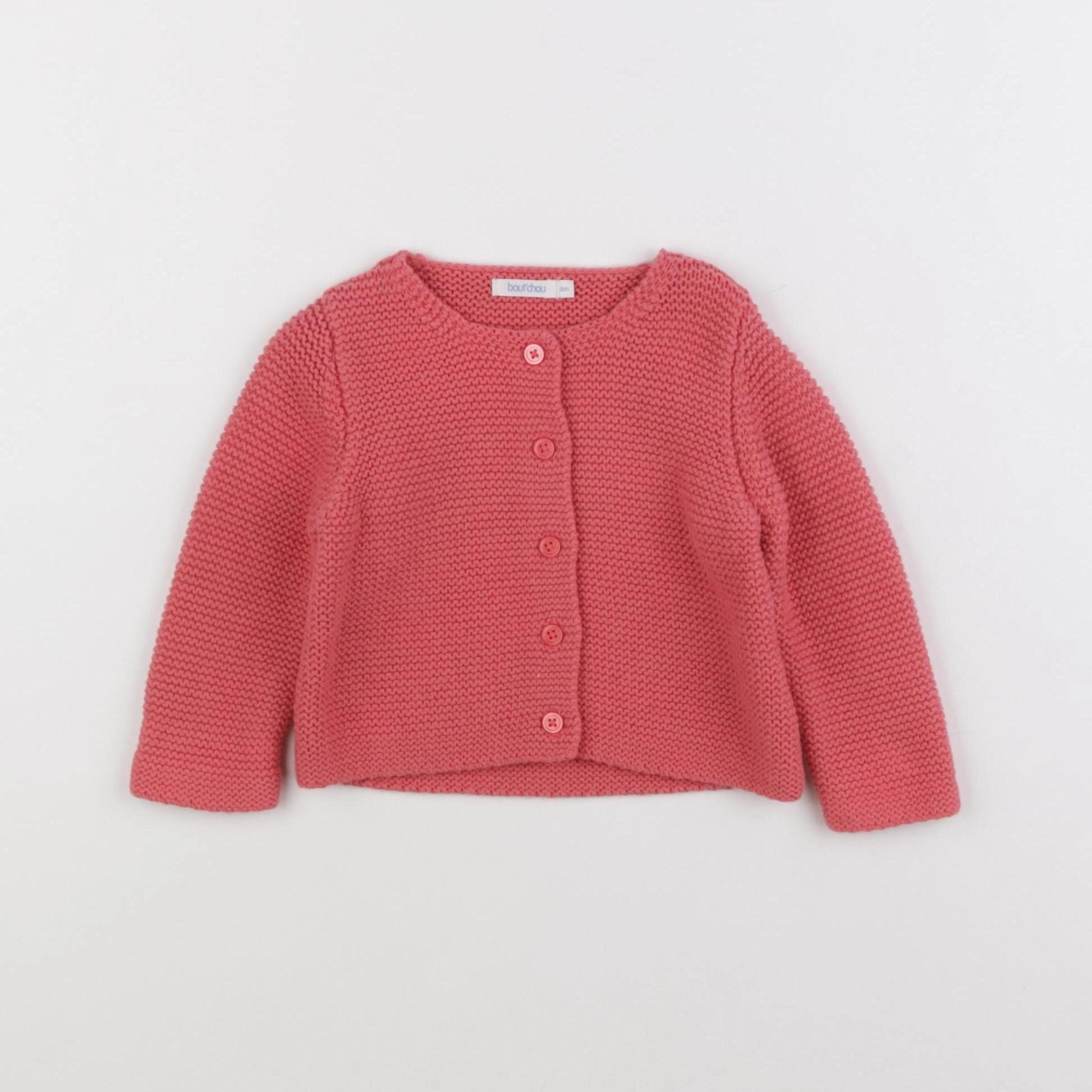 Boutchou - gilet rose - 6 mois