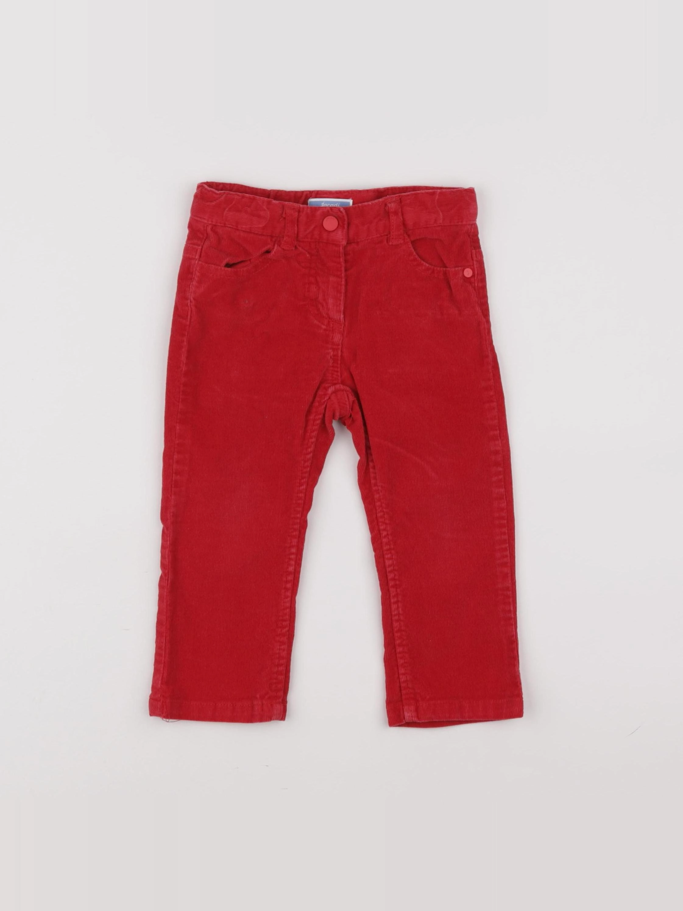Jacadi - pantalon rouge - 18 mois