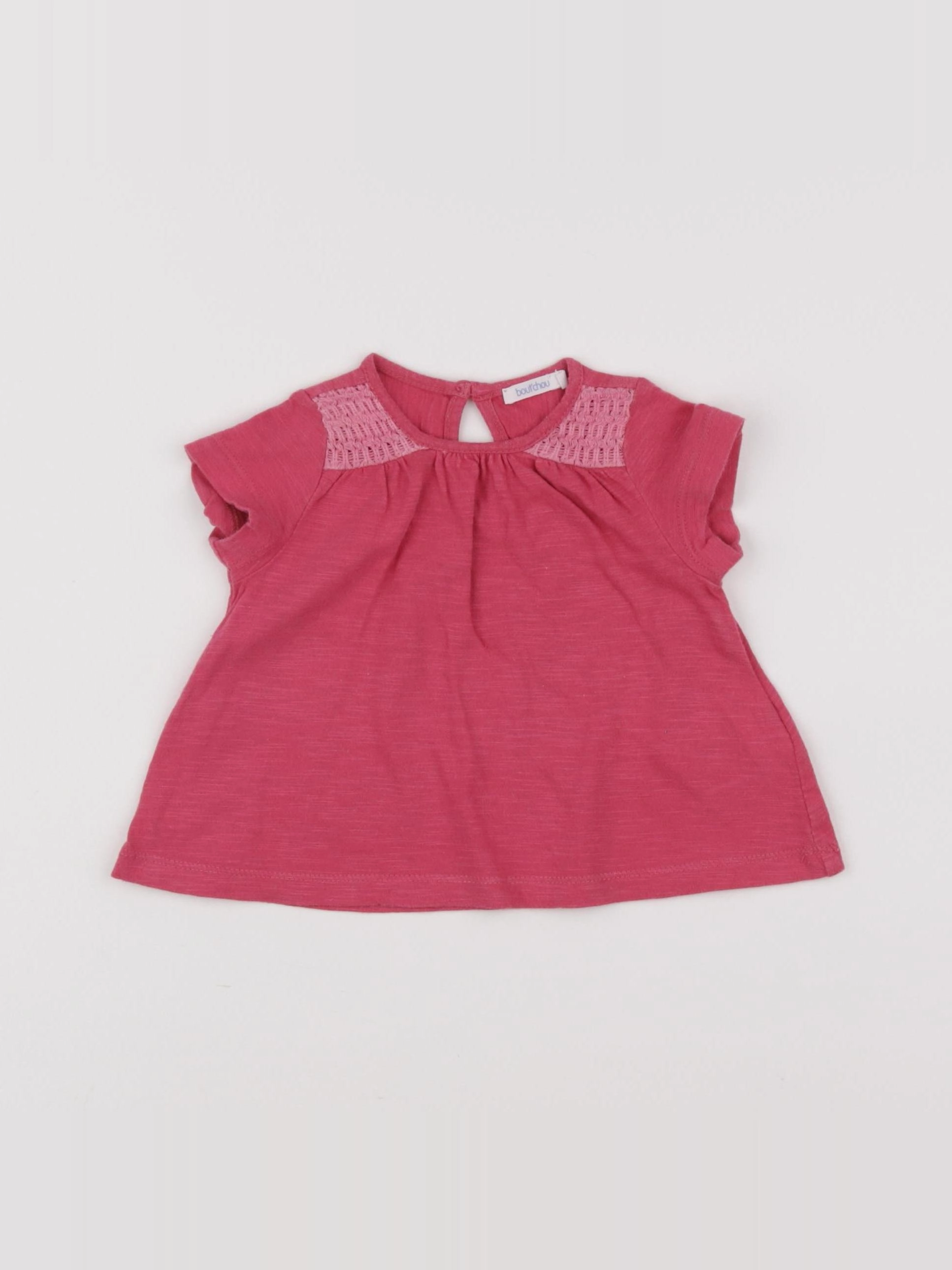 Boutchou - tee-shirt rose - 6 mois