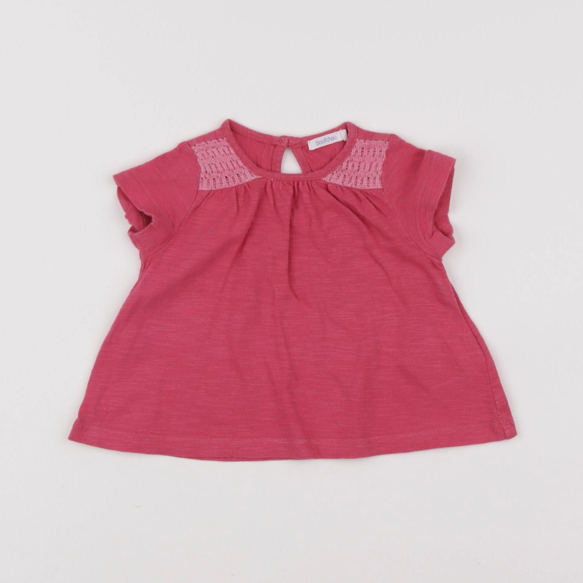 Boutchou - tee-shirt rose - 6 mois