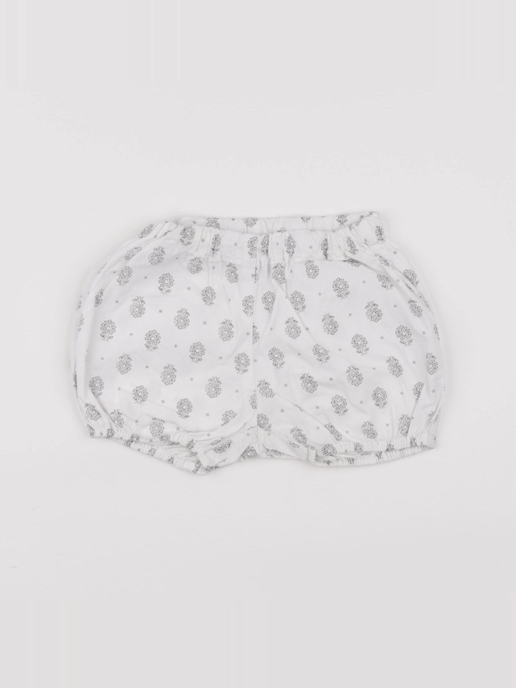 Petit Bateau - bloomer blanc - 12 mois
