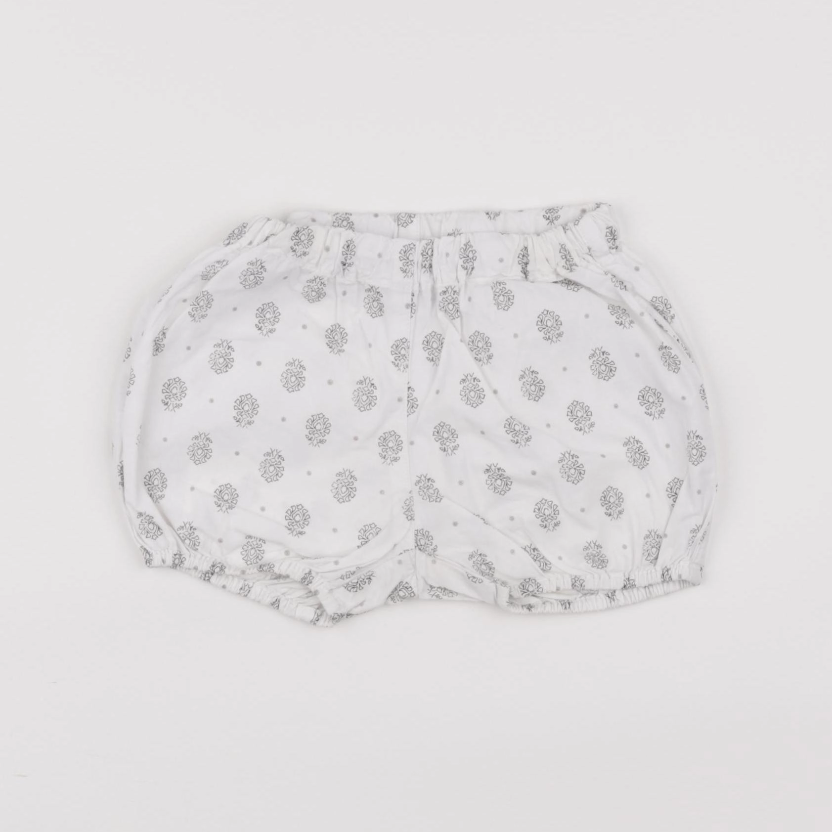 Petit Bateau - bloomer blanc - 12 mois