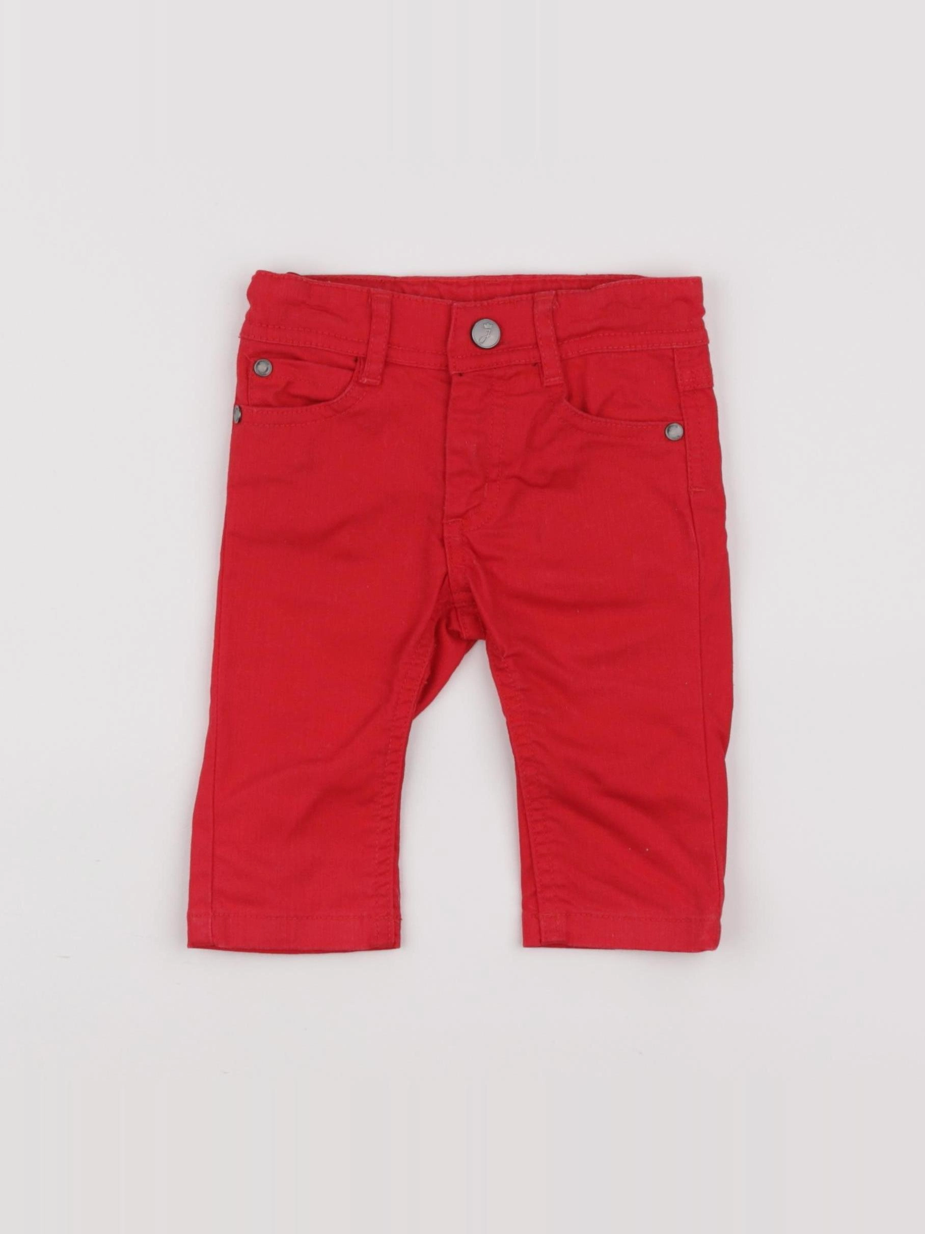 Jacadi - jean rouge - 6 mois
