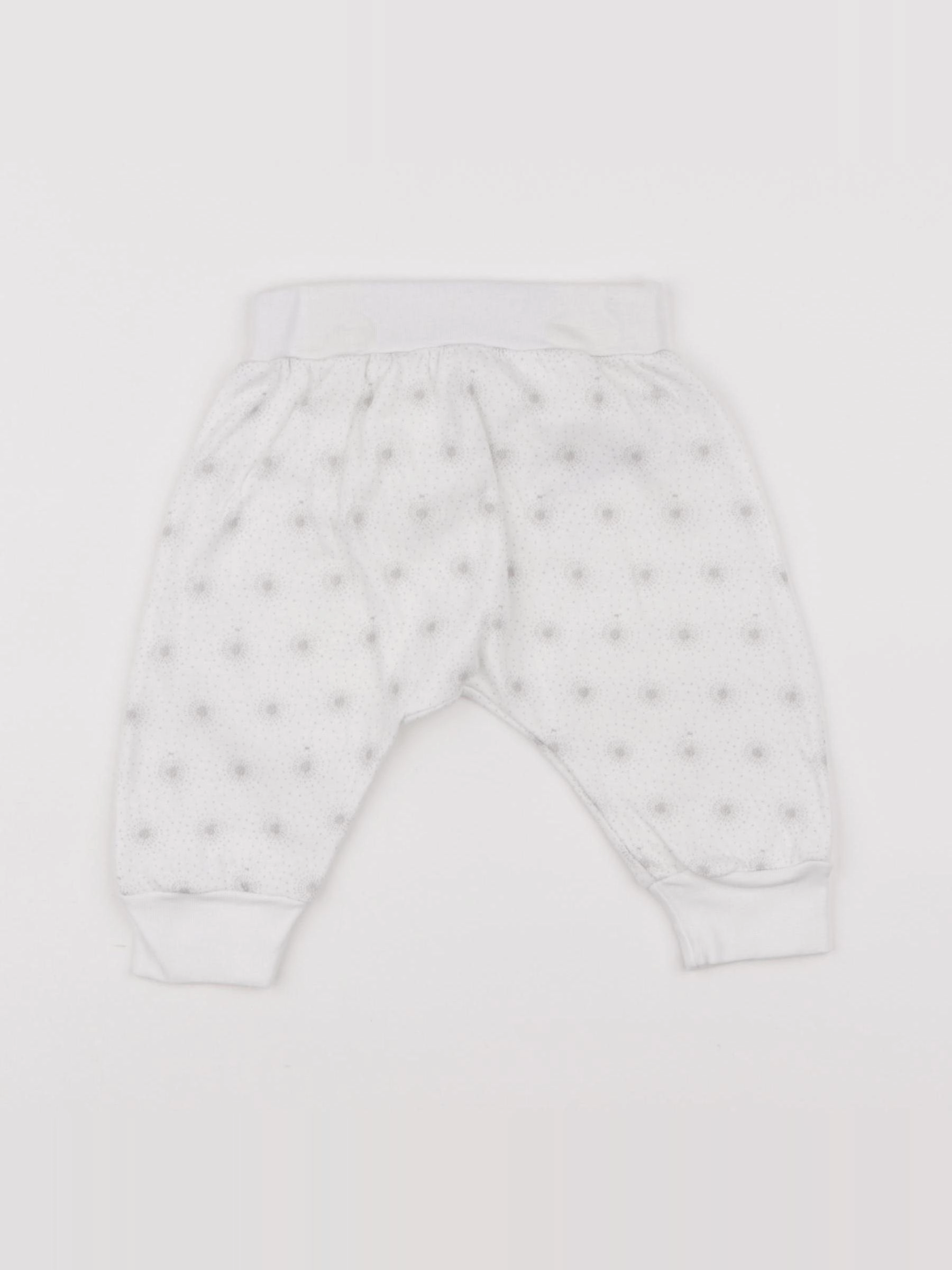 Petit Bateau - sarouel blanc - 6 mois