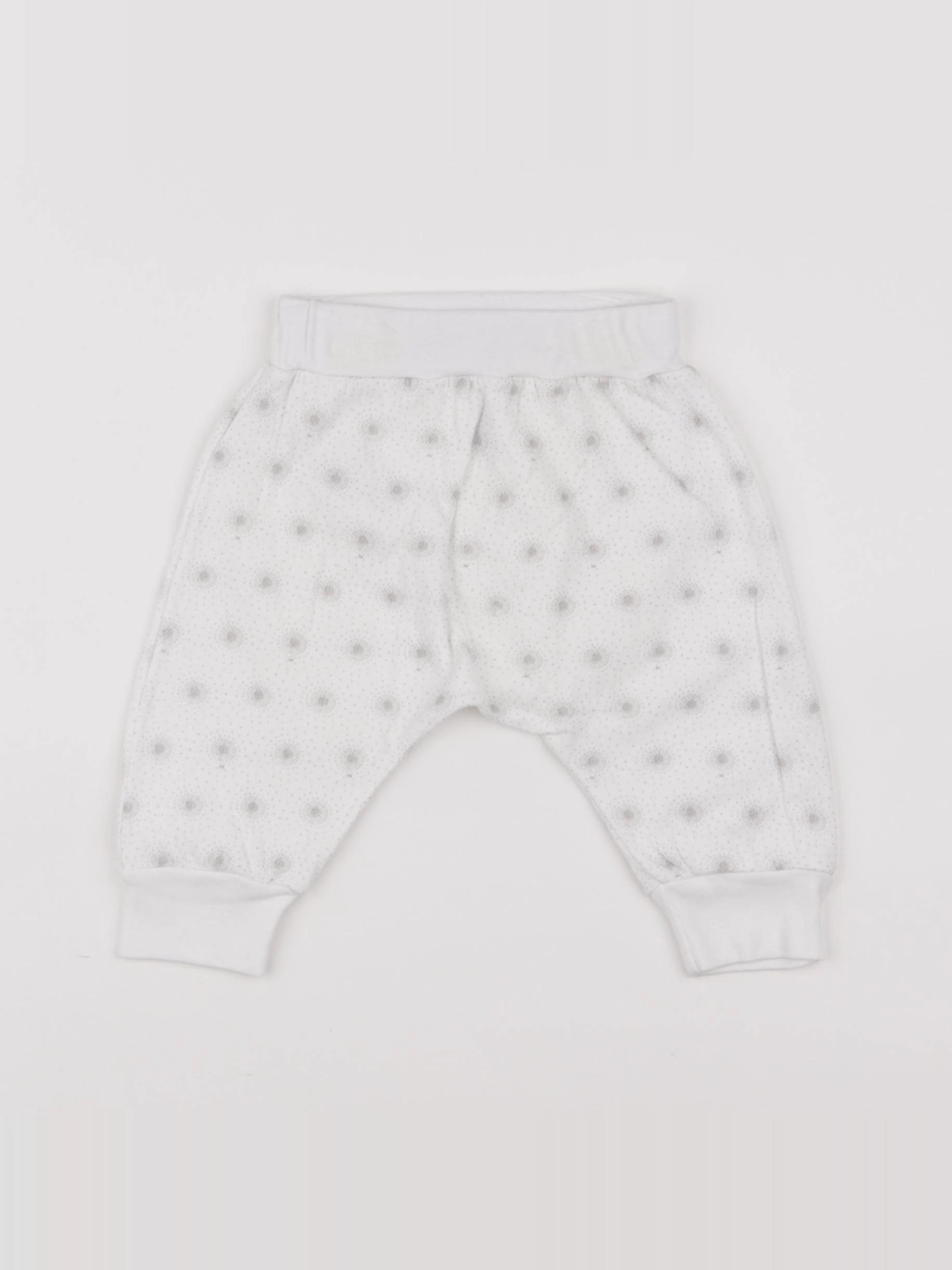 Petit Bateau - sarouel blanc - 6 mois