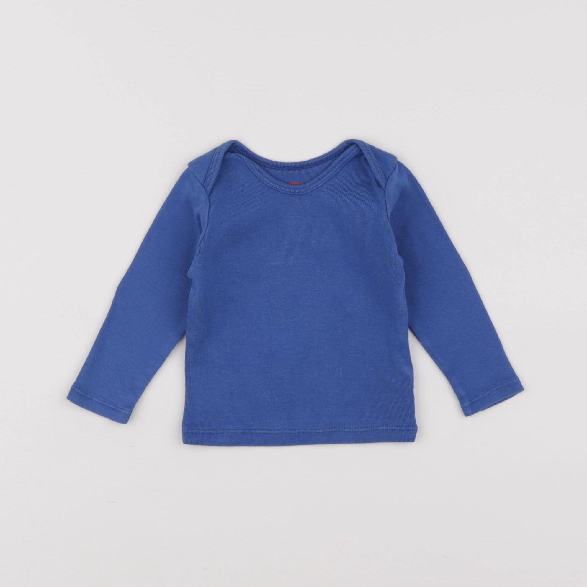 Bonton - tee-shirt bleu - 6 mois