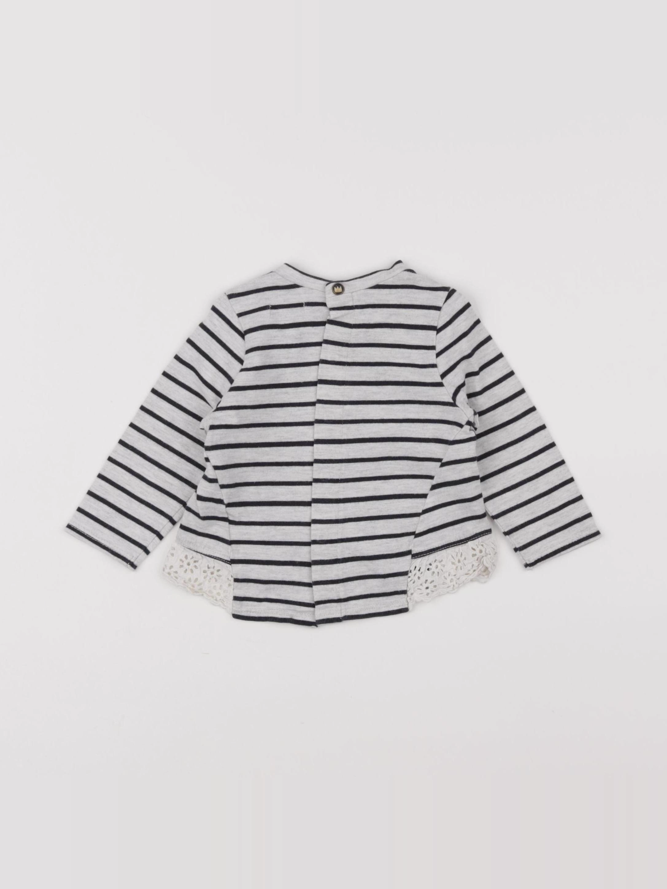 IKKS - tee-shirt gris - 12 mois