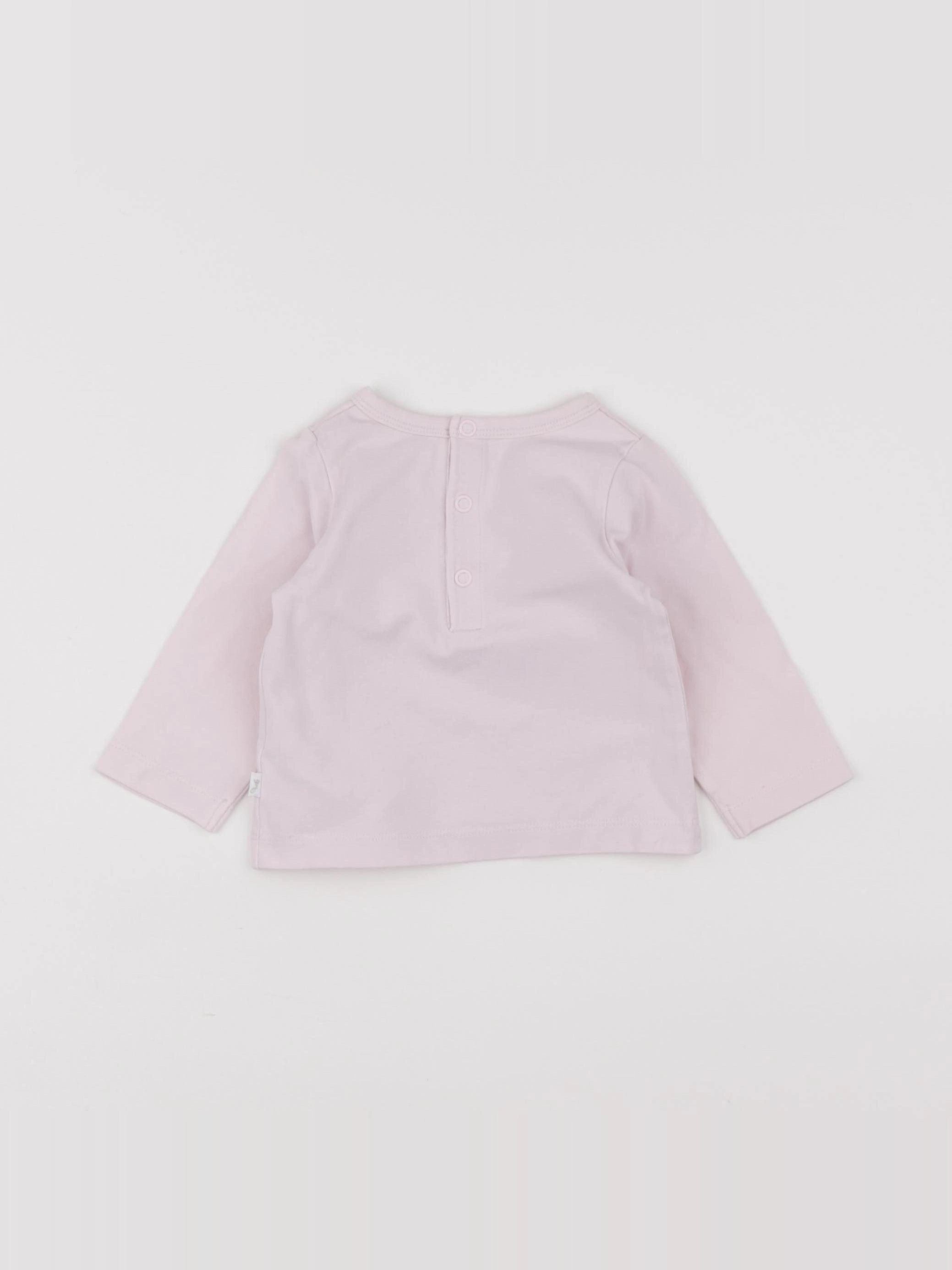 Jacadi - tee-shirt rose - 6 mois
