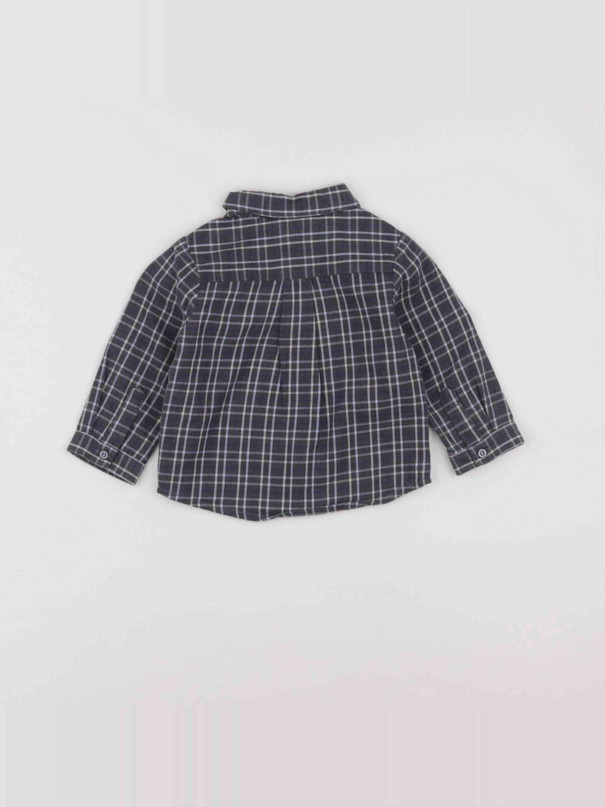Jacadi - chemise gris - 12 mois