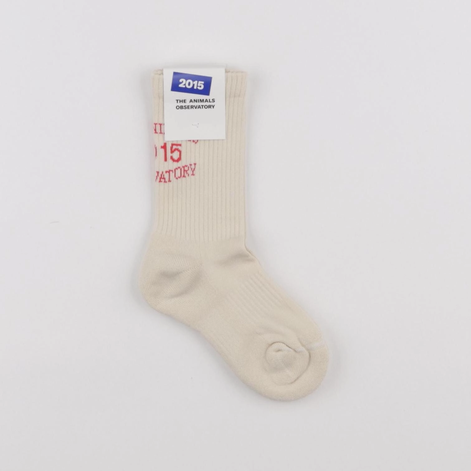 The animals observatory - Chaussettes Worm Blanc - 5/7 ans