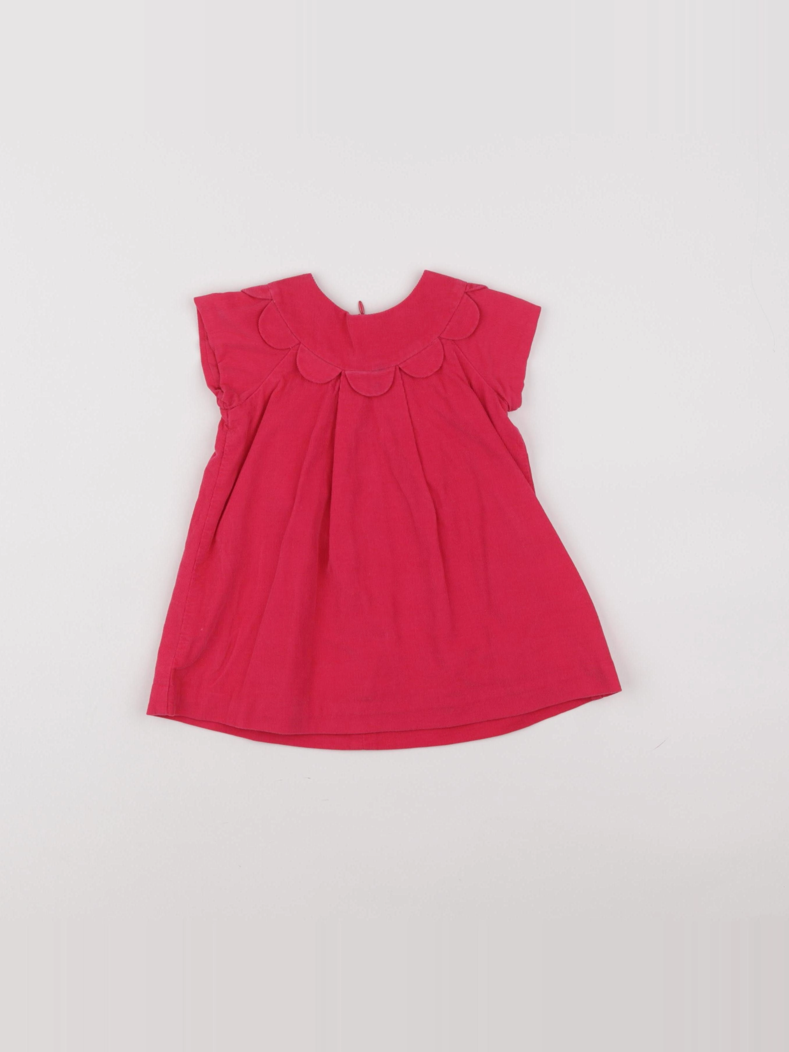 Jacadi - robe rose - 12 mois