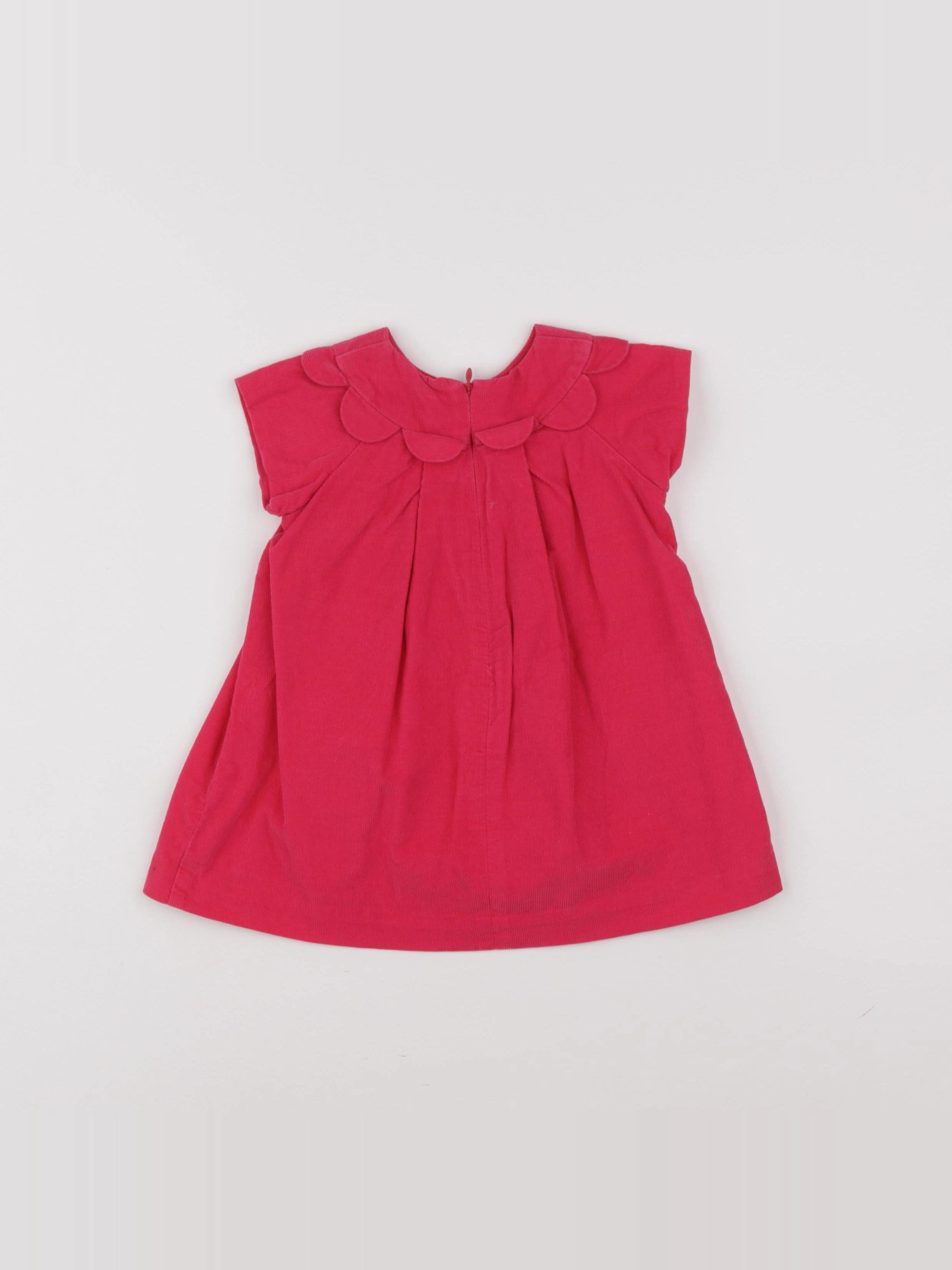Jacadi - robe rose - 12 mois