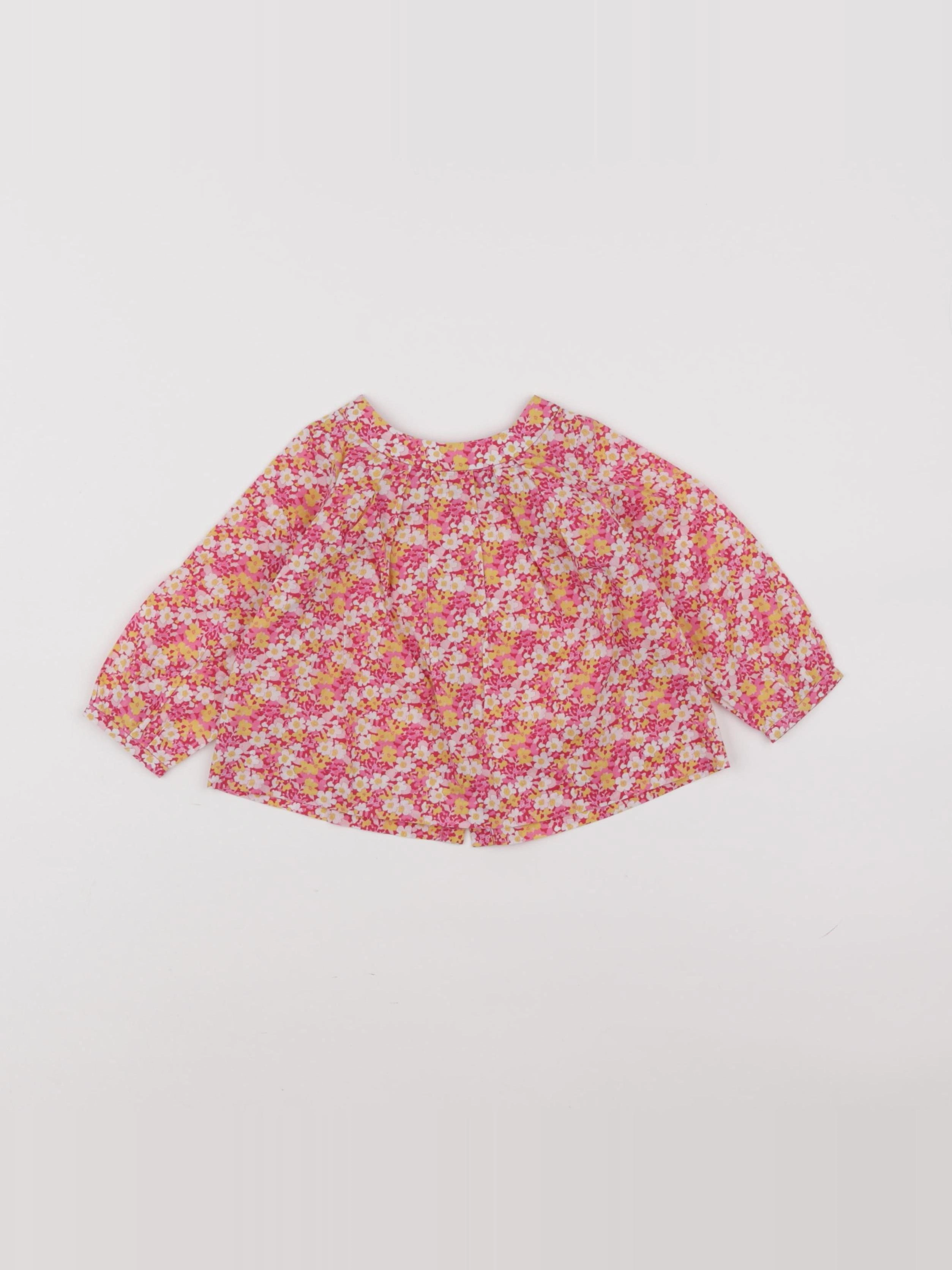 Jacadi - blouse liberty multicolore - 6 mois