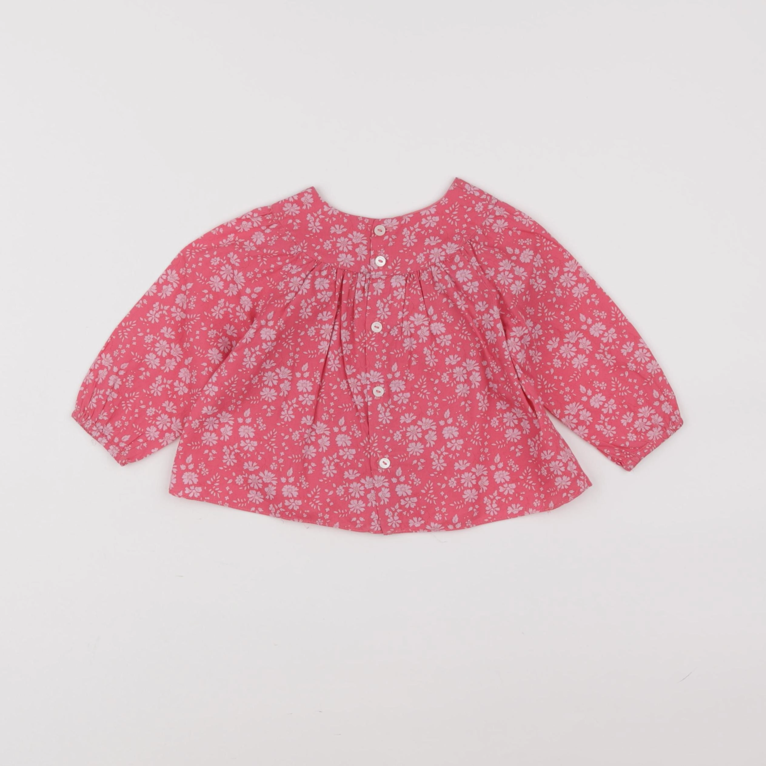 Jacadi - blouse liberty rose - 6 mois