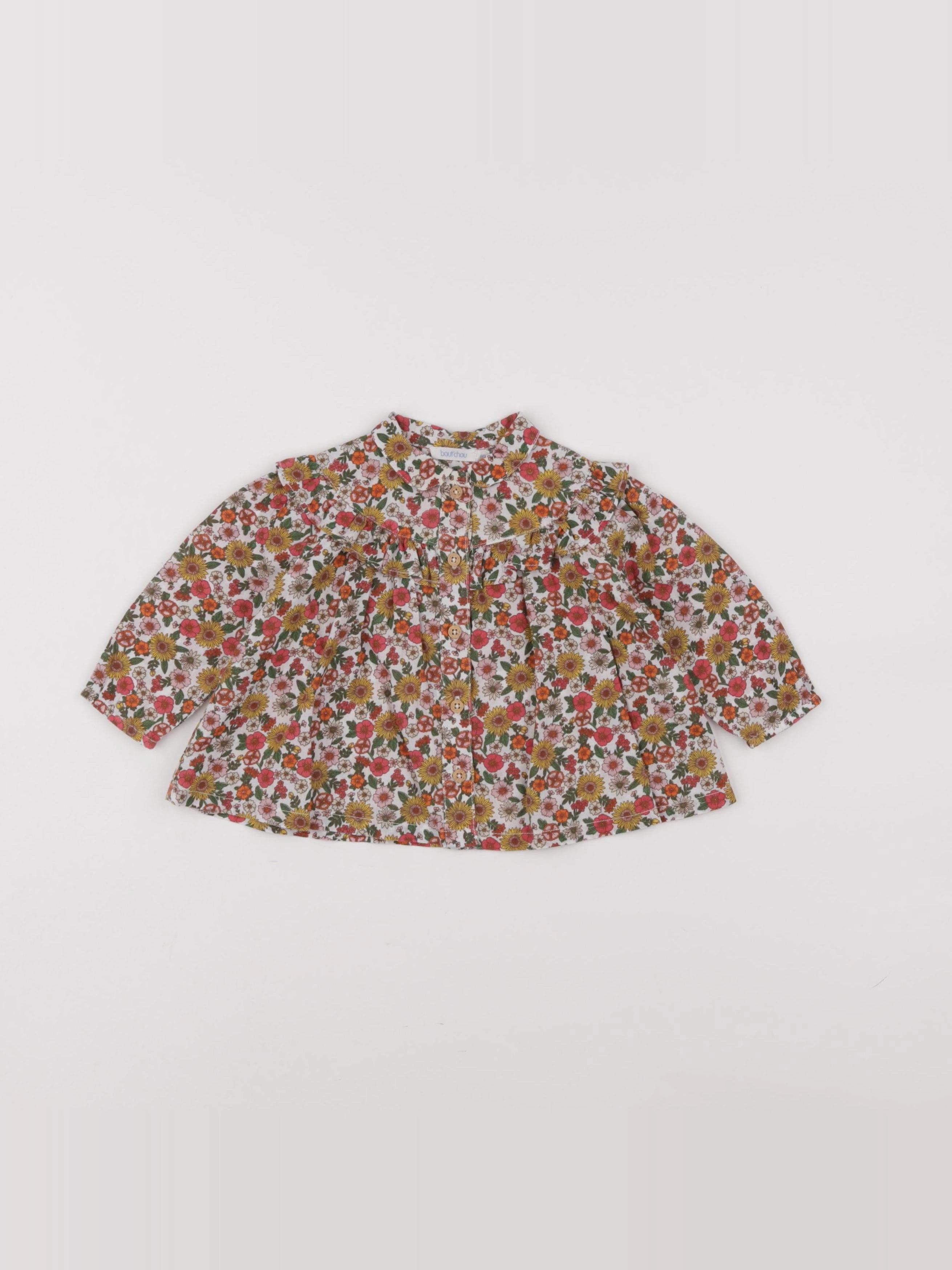 Boutchou - blouse multicolore - 6 mois