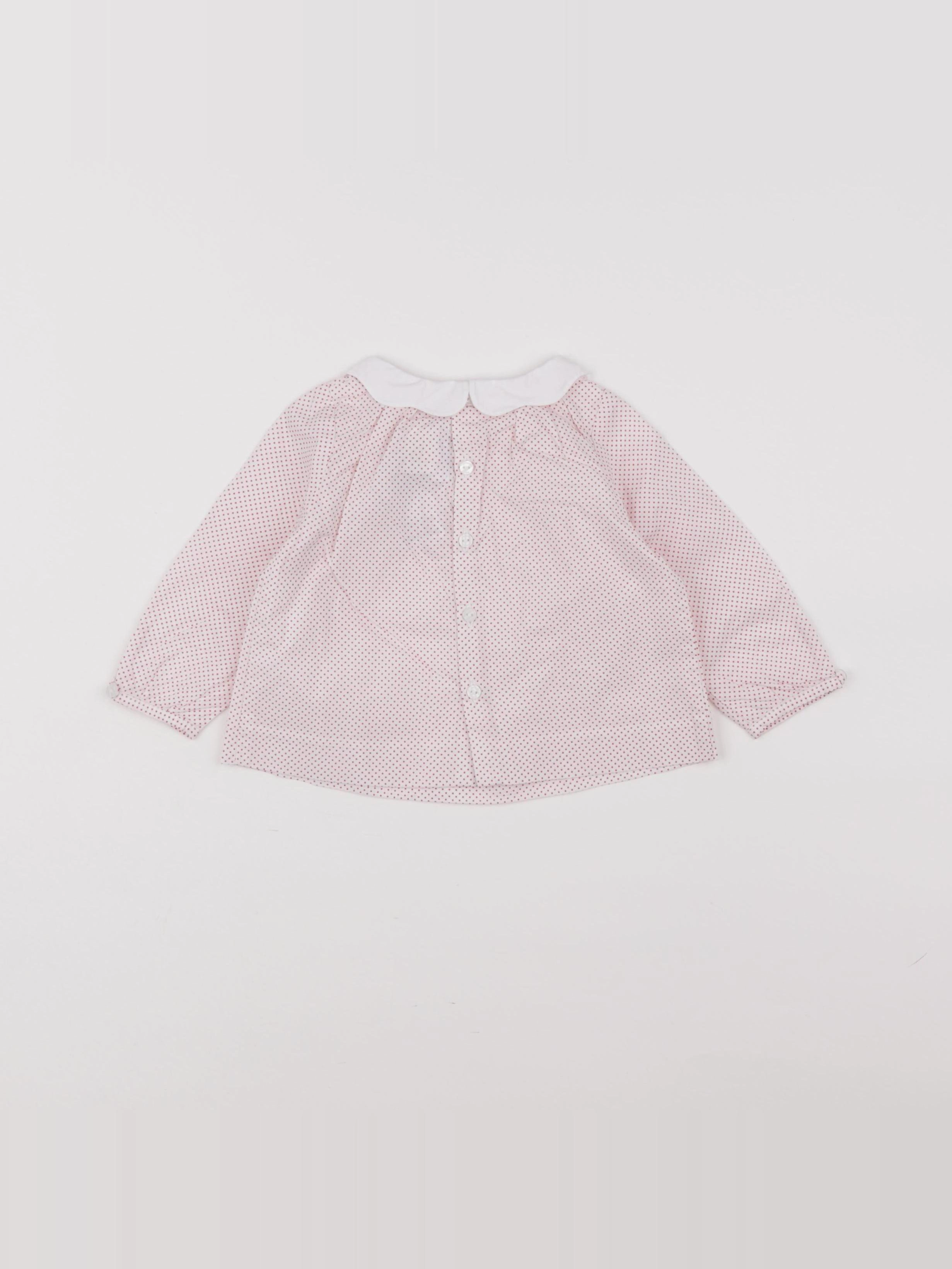 Jacadi - blouse rose - 6 mois