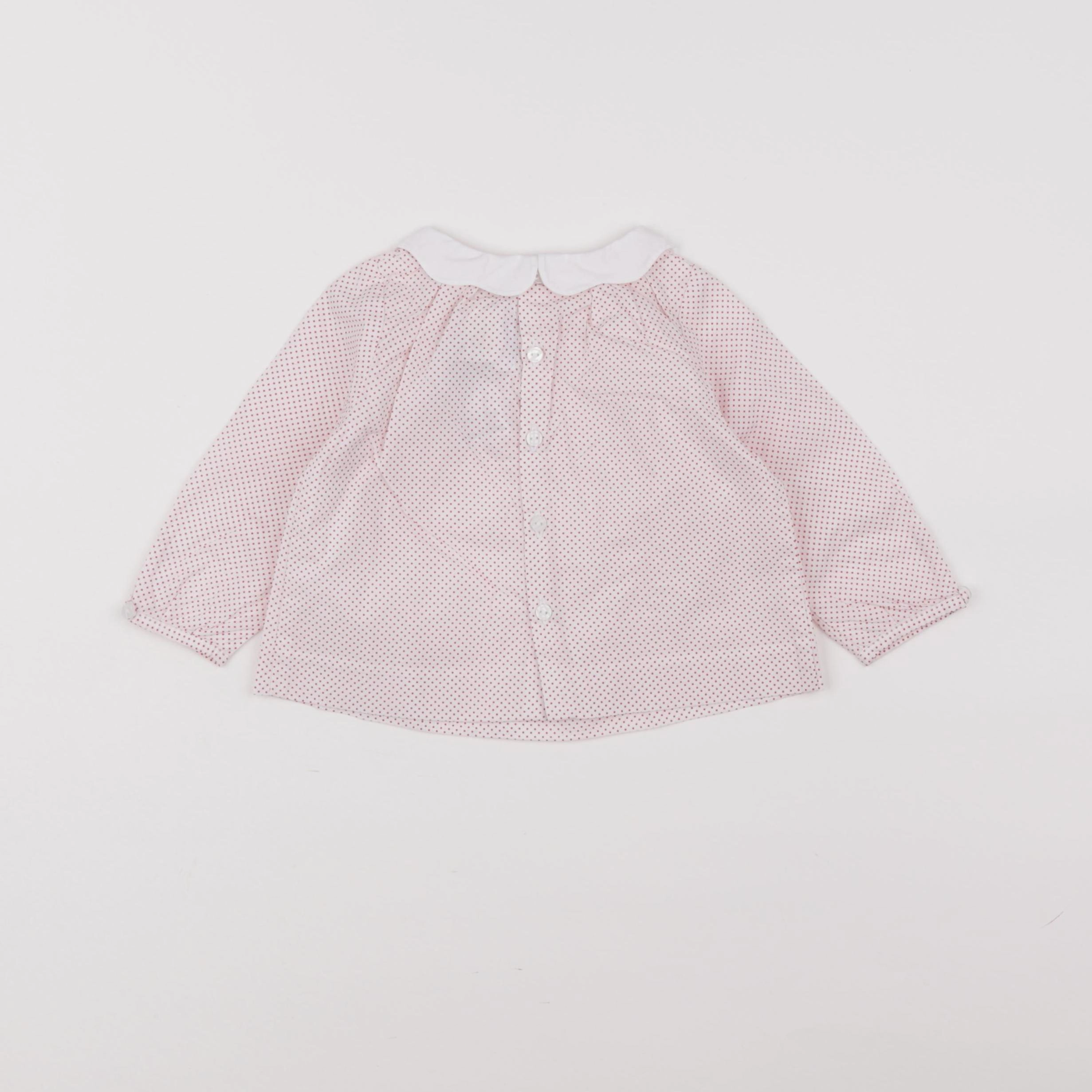 Jacadi - blouse rose - 6 mois