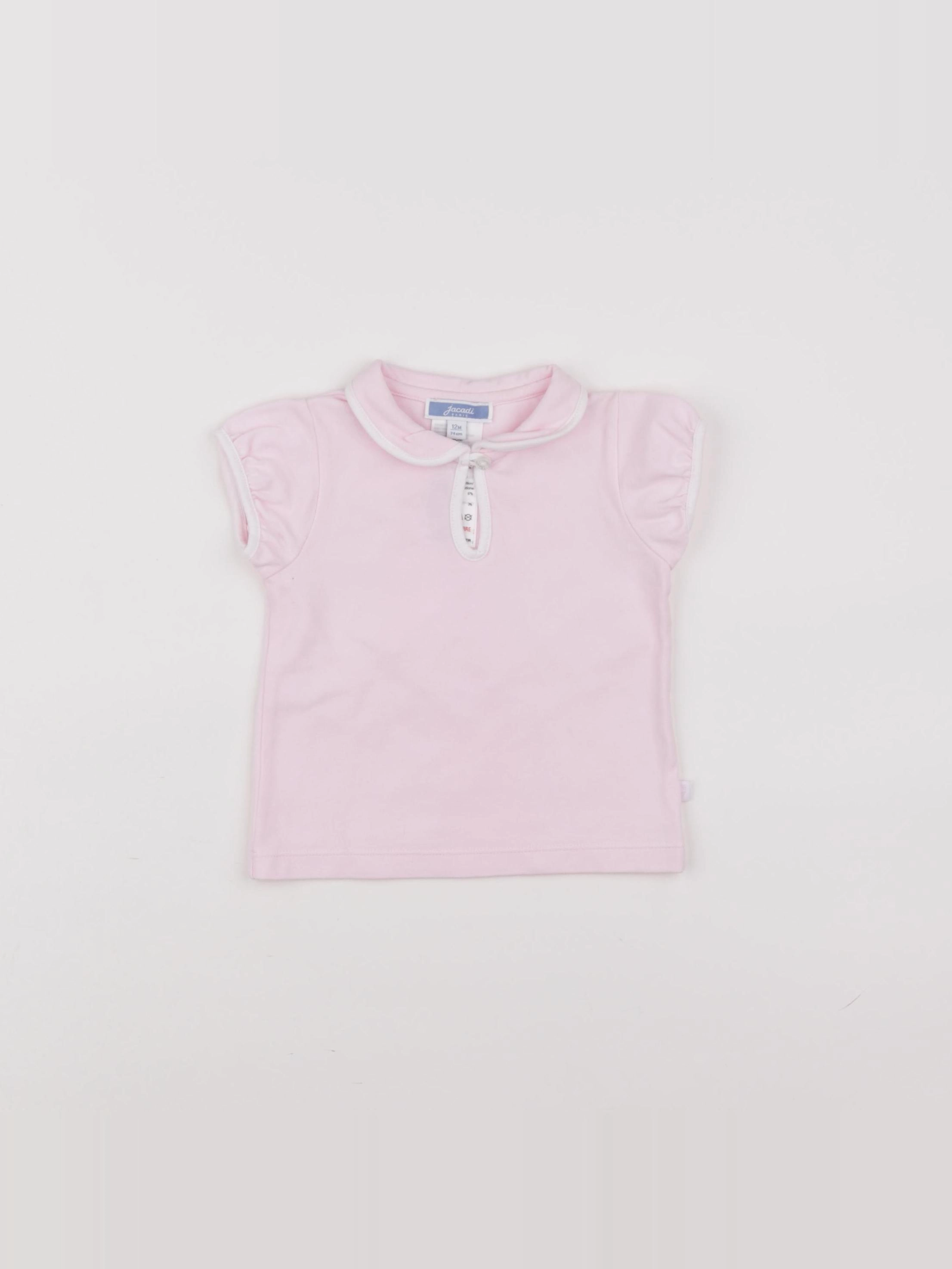 Jacadi - polo rose - 12 mois