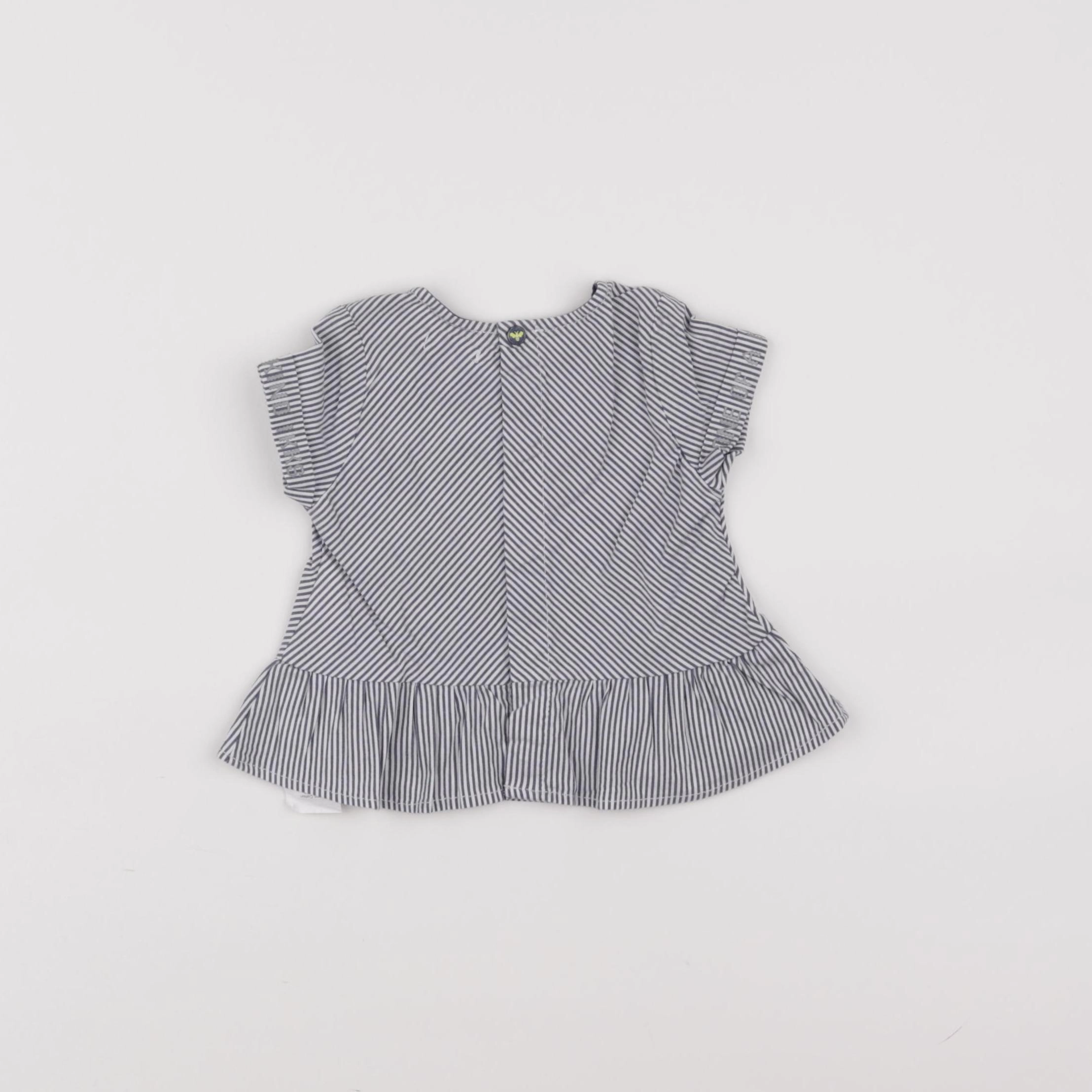 IKKS - blouse gris - 3 mois