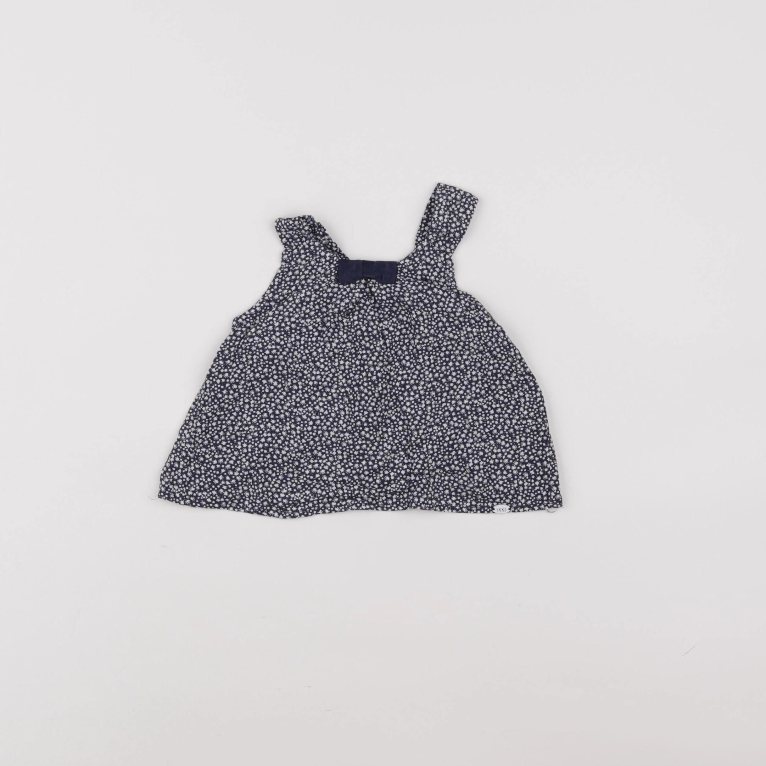 IKKS - blouse bleu - 6 mois