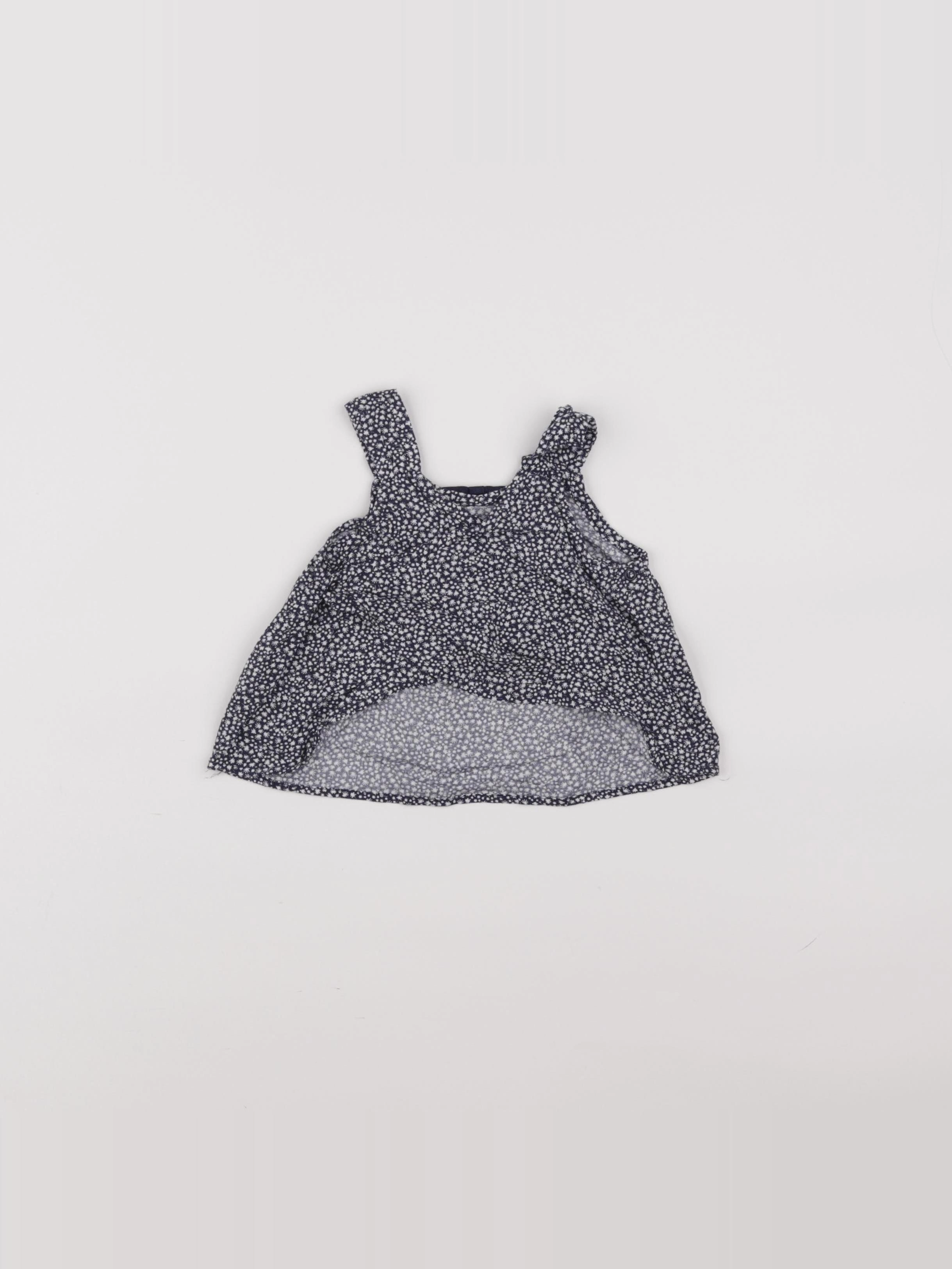 IKKS - blouse bleu - 6 mois