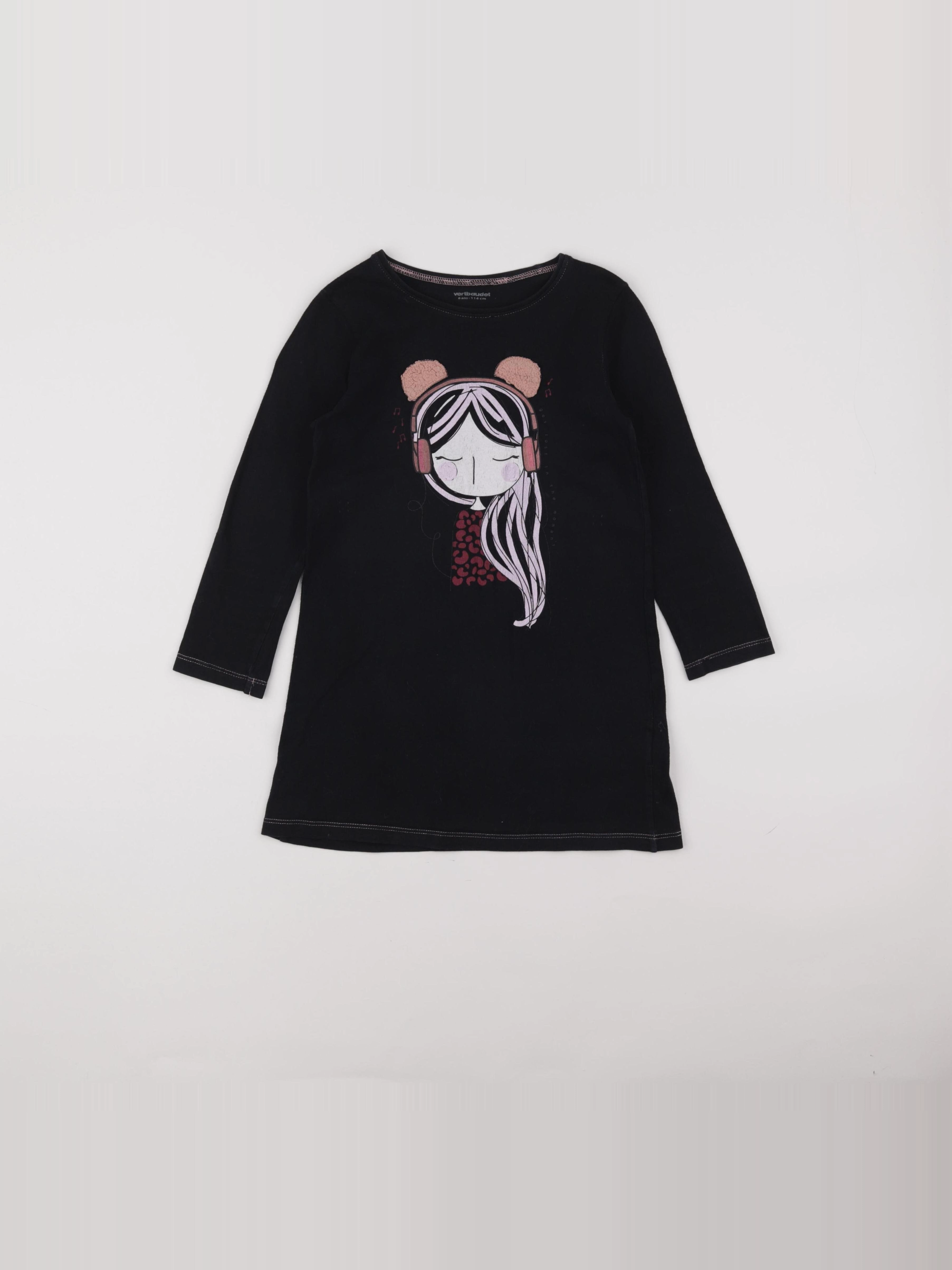 Vertbaudet - robe noir - 5 ans