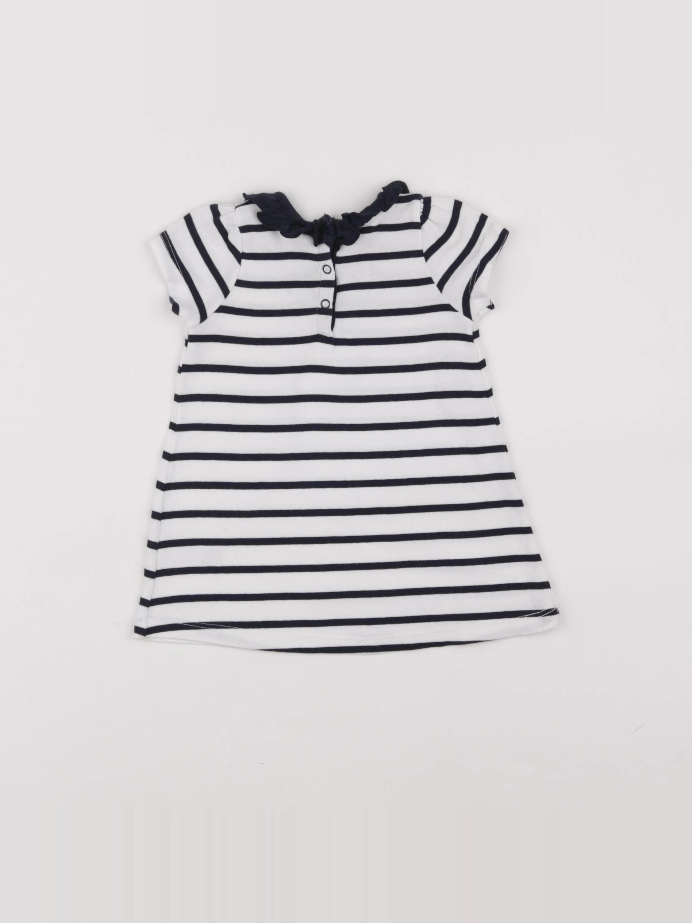 Petit Bateau - robe bleu - 6 mois