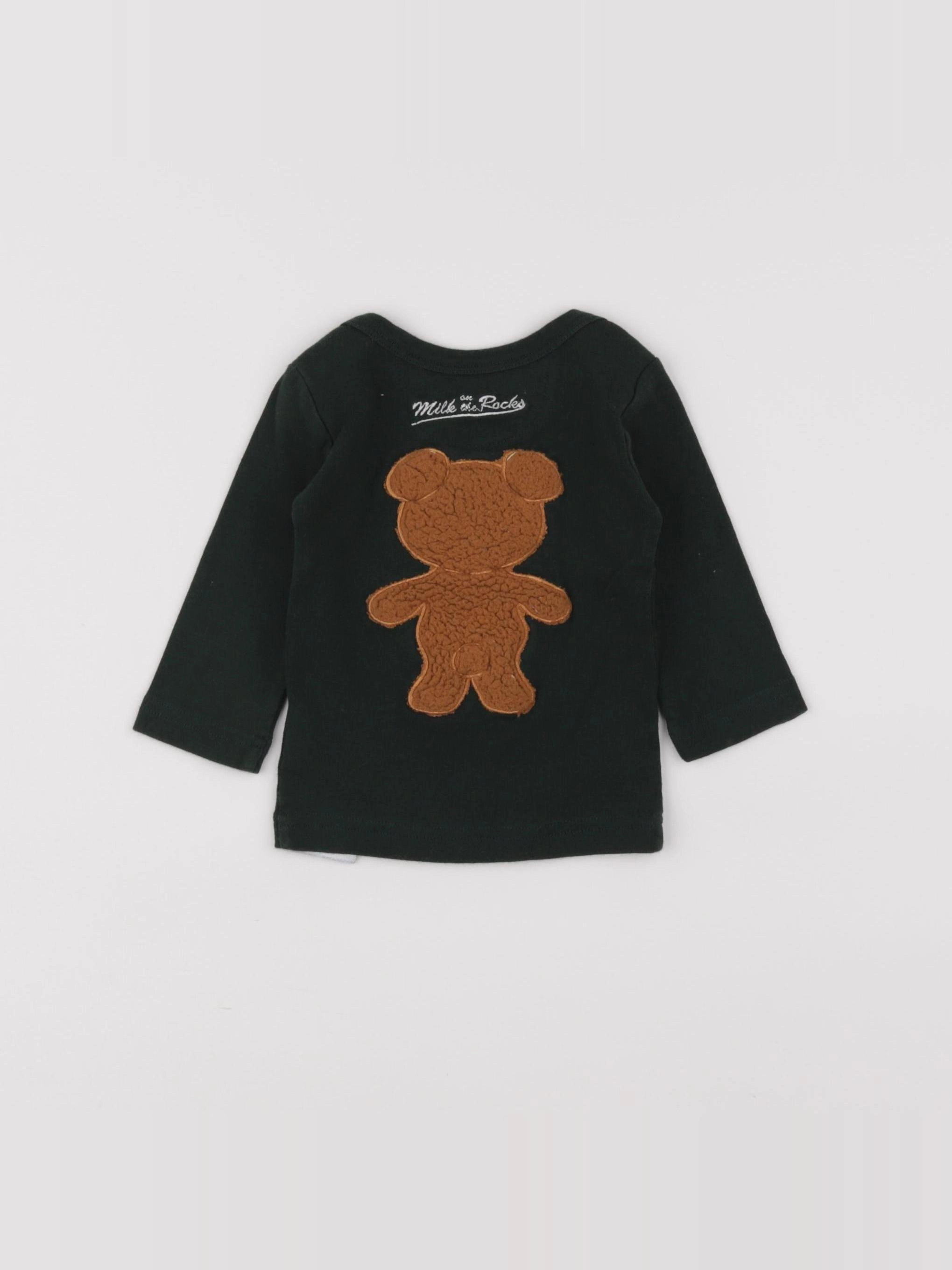 Milk on the rocks - tee-shirt vert - 6 mois