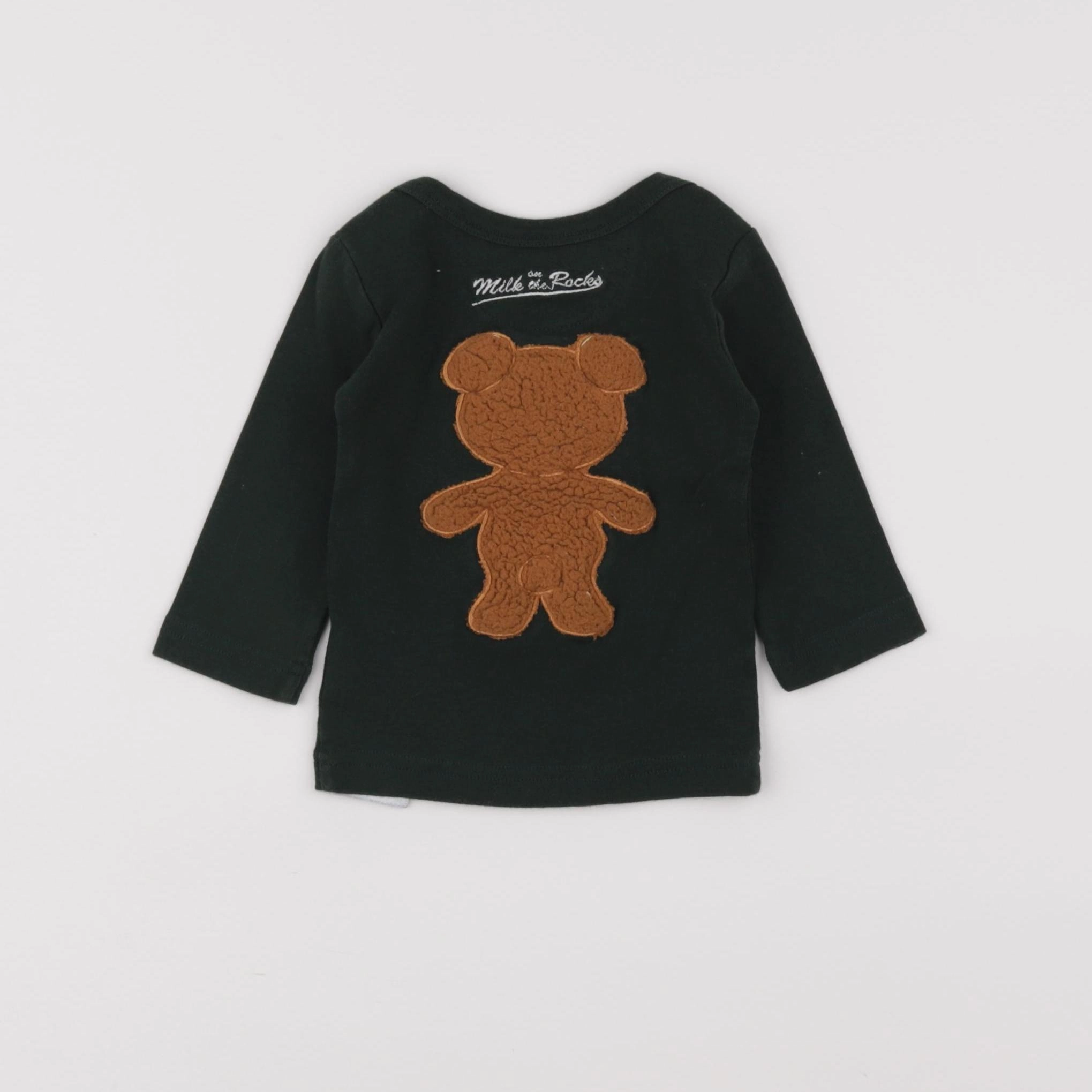 Milk on the rocks - tee-shirt vert - 6 mois