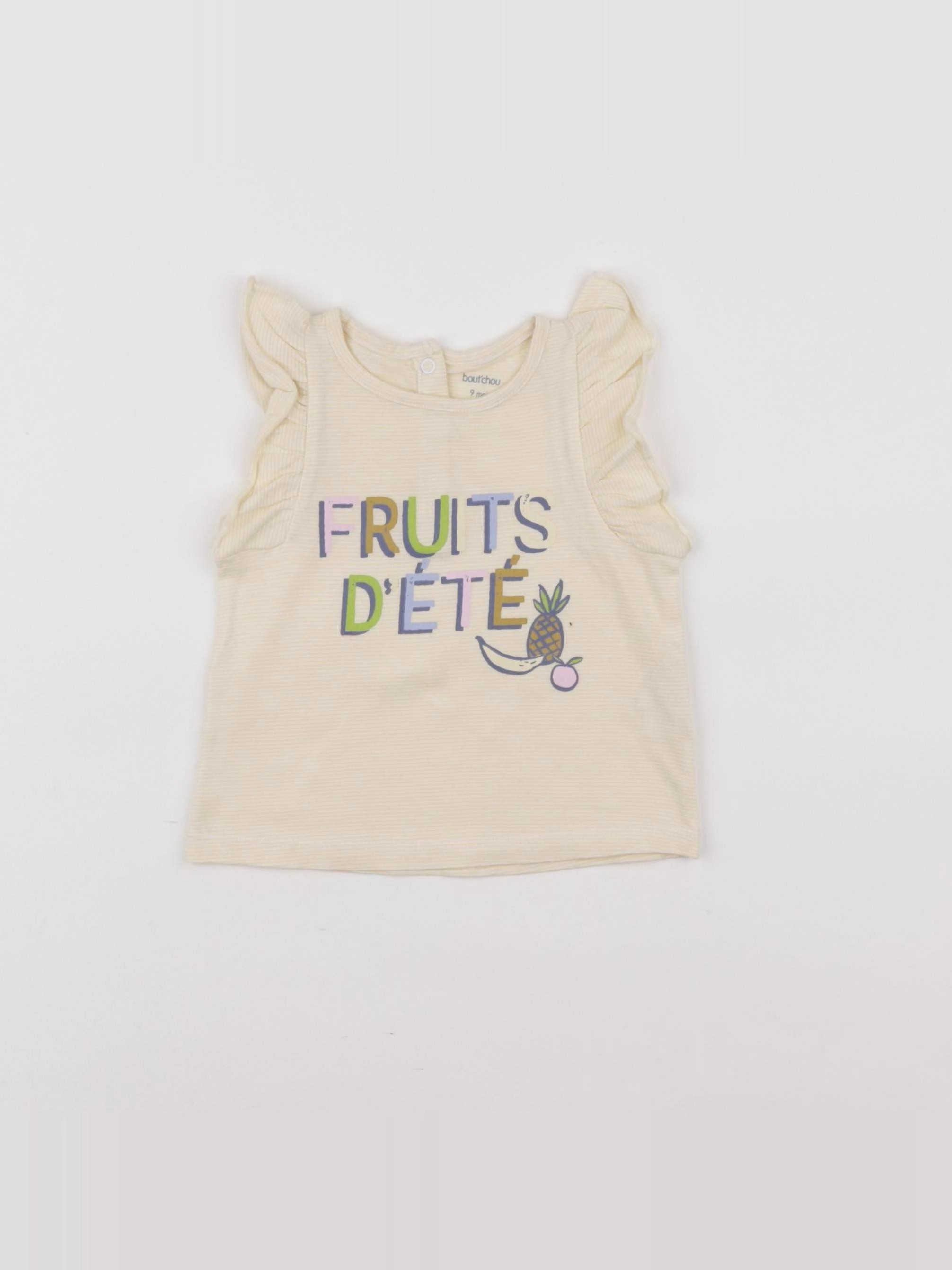 Boutchou - tee-shirt jaune - 9 mois
