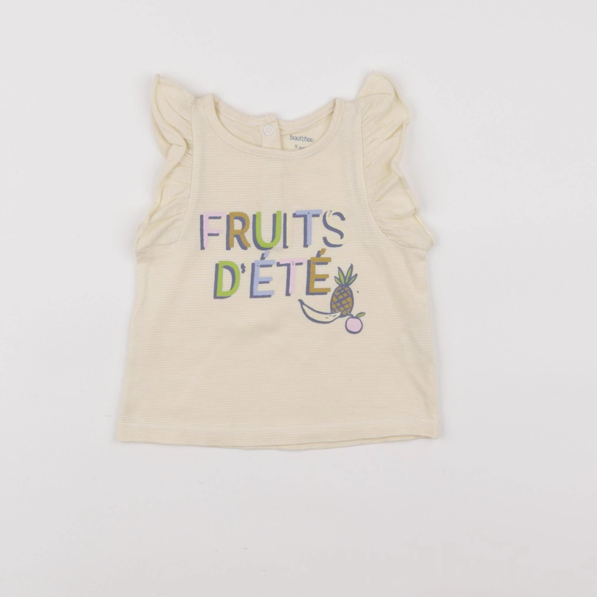 Boutchou - tee-shirt jaune - 9 mois