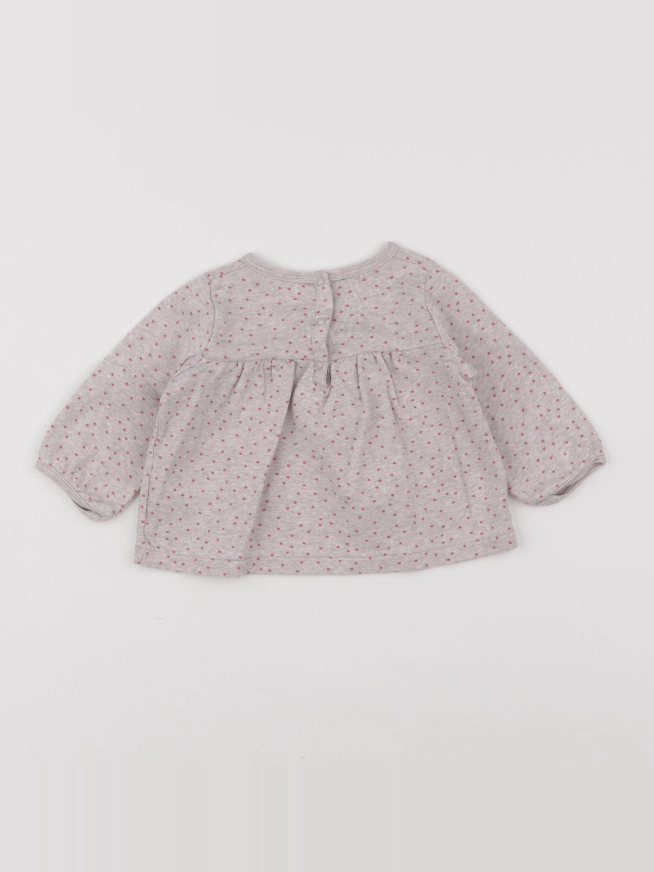 Petit Bateau - tee-shirt beige - 6 mois