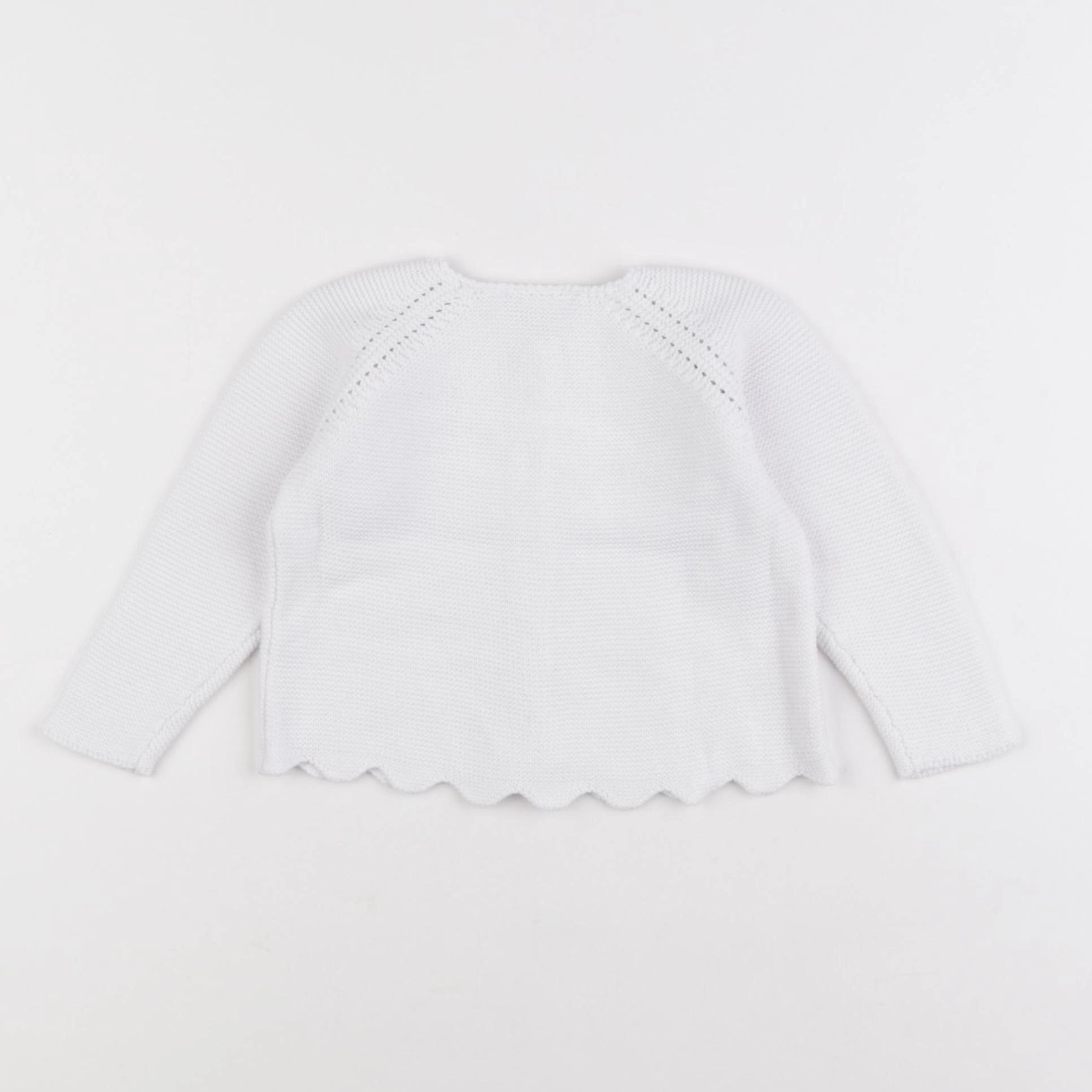 Jacadi - gilet blanc - 12 mois