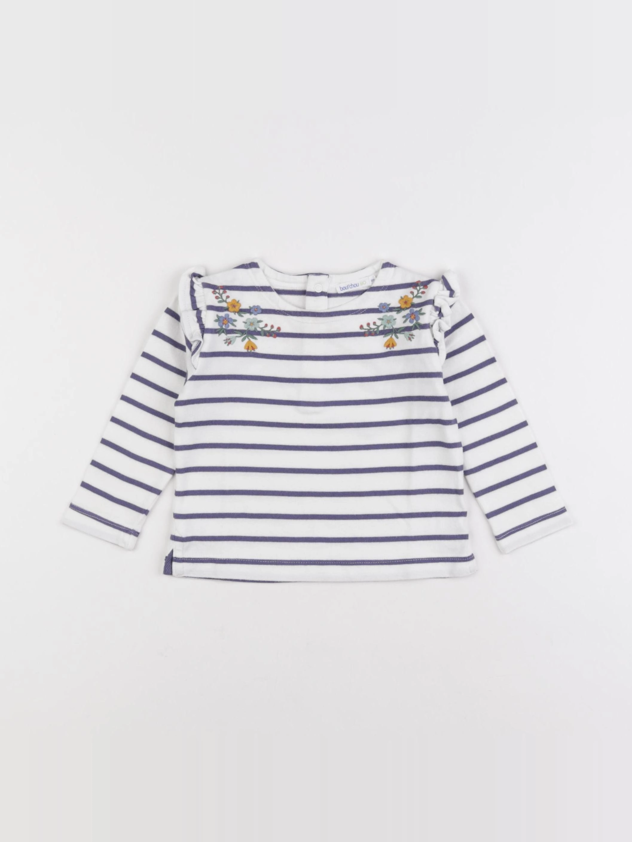 Boutchou - tee-shirt bleu - 6 mois