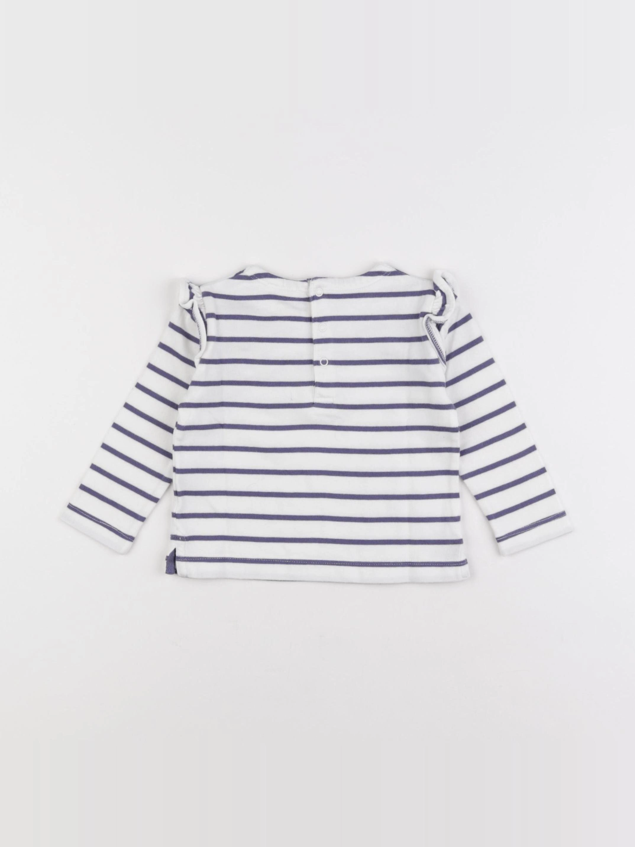 Boutchou - tee-shirt bleu - 6 mois