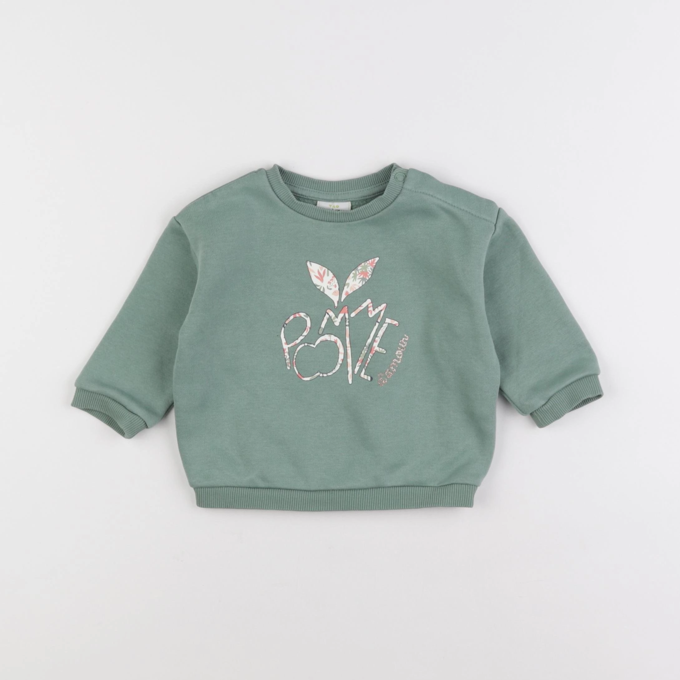 Tape à l'oeil - sweat vert - 9 mois