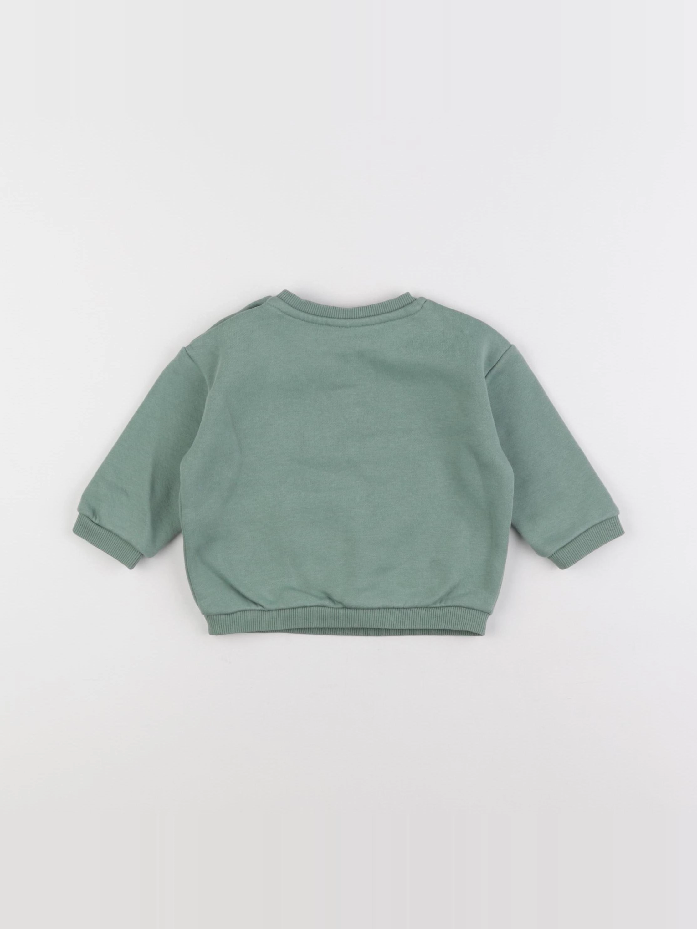 Tape à l'oeil - sweat vert - 9 mois