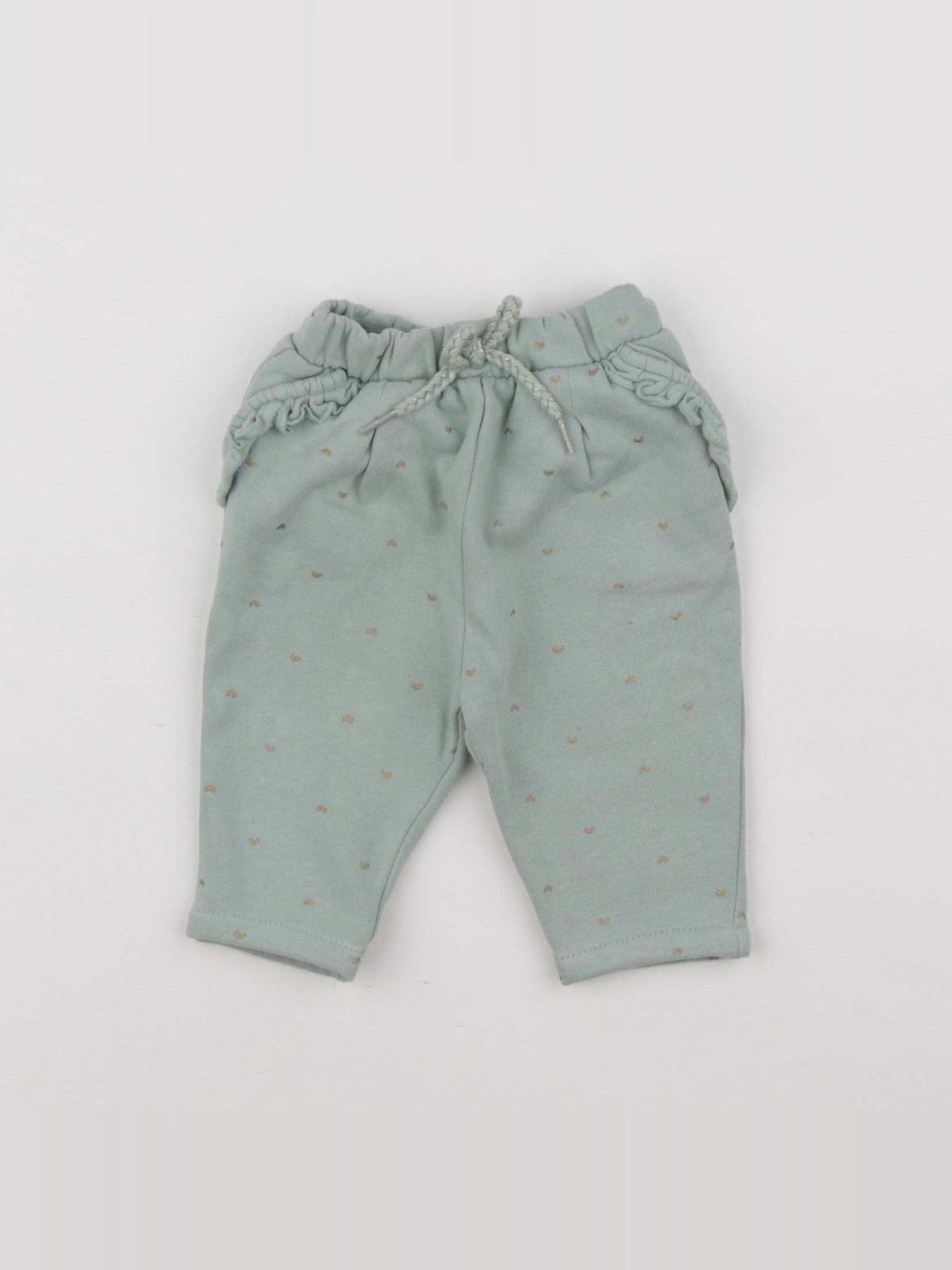 Vertbaudet - pantalon vert - 3 mois