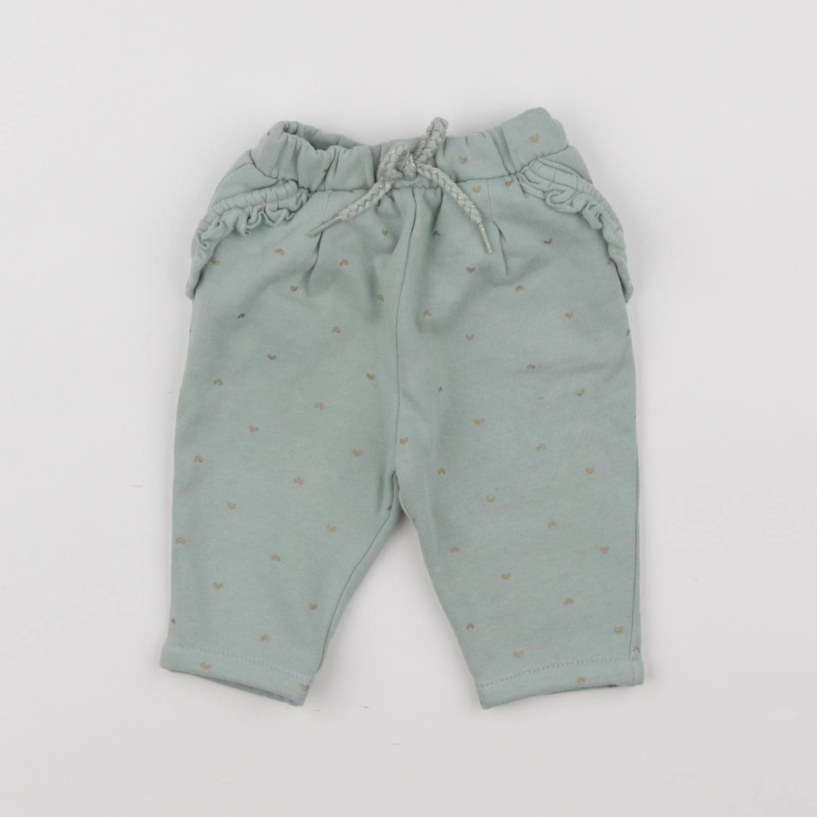 Vertbaudet - pantalon vert - 3 mois