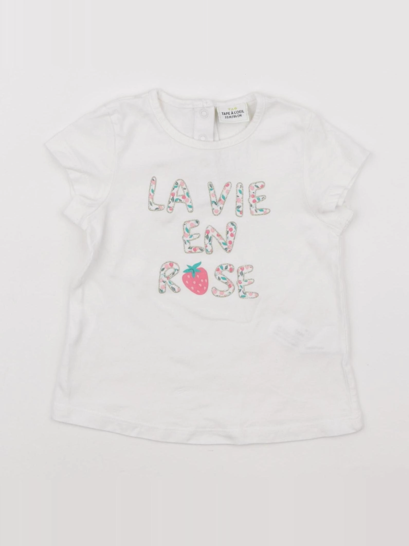 Tape à l'oeil - tee-shirt blanc - 24 mois