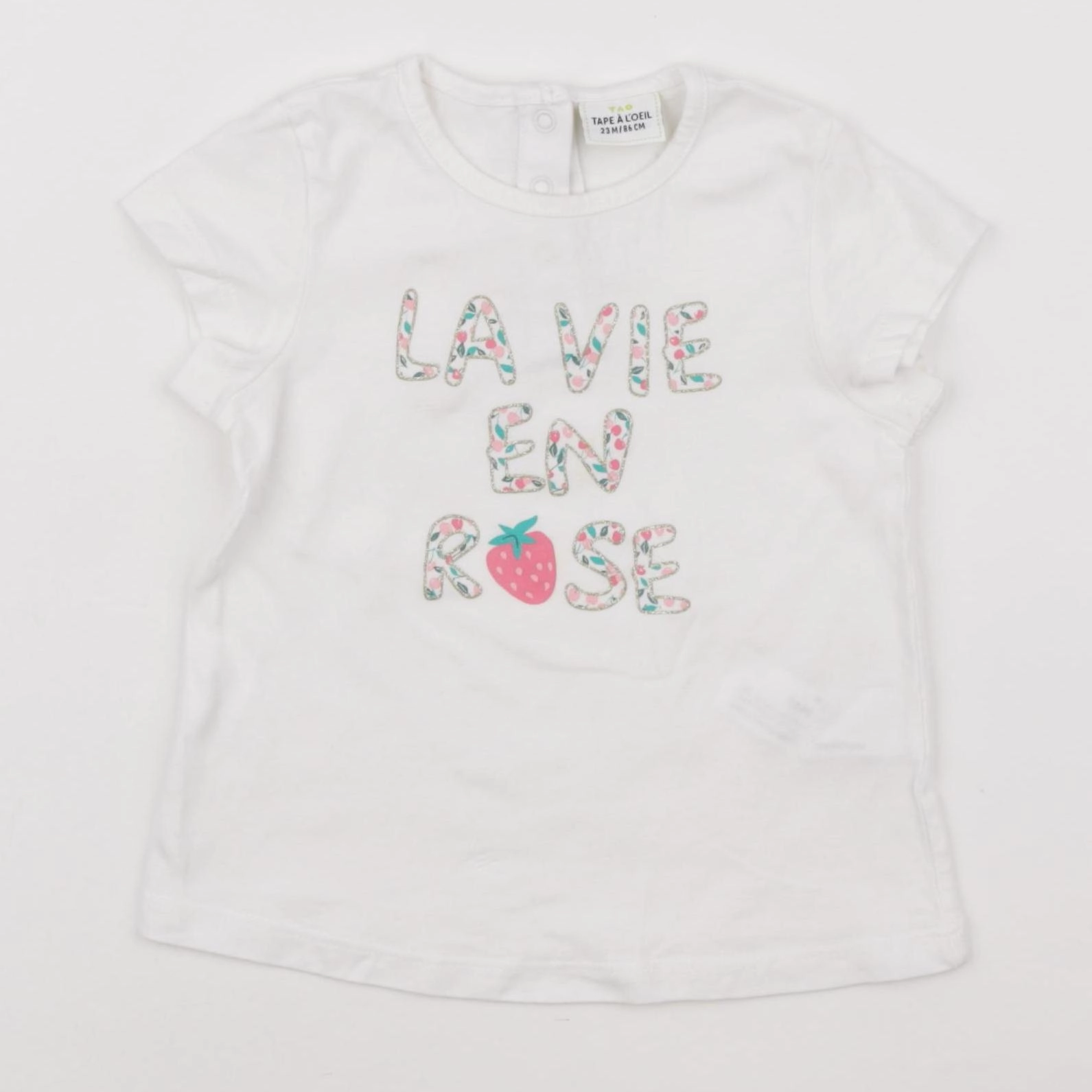Tape à l'oeil - tee-shirt blanc - 24 mois