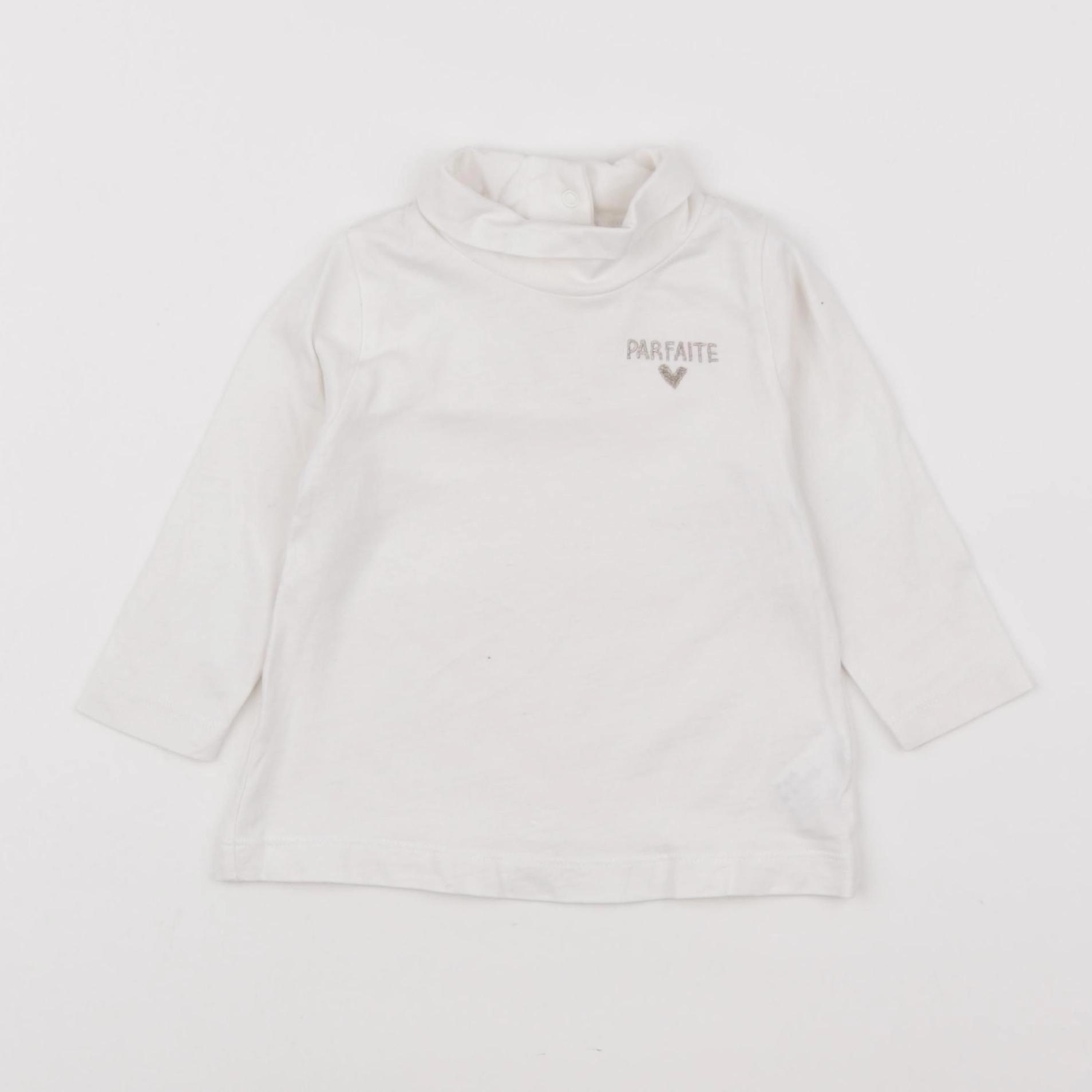 Tape à l'oeil - sous-pull blanc - 9 mois
