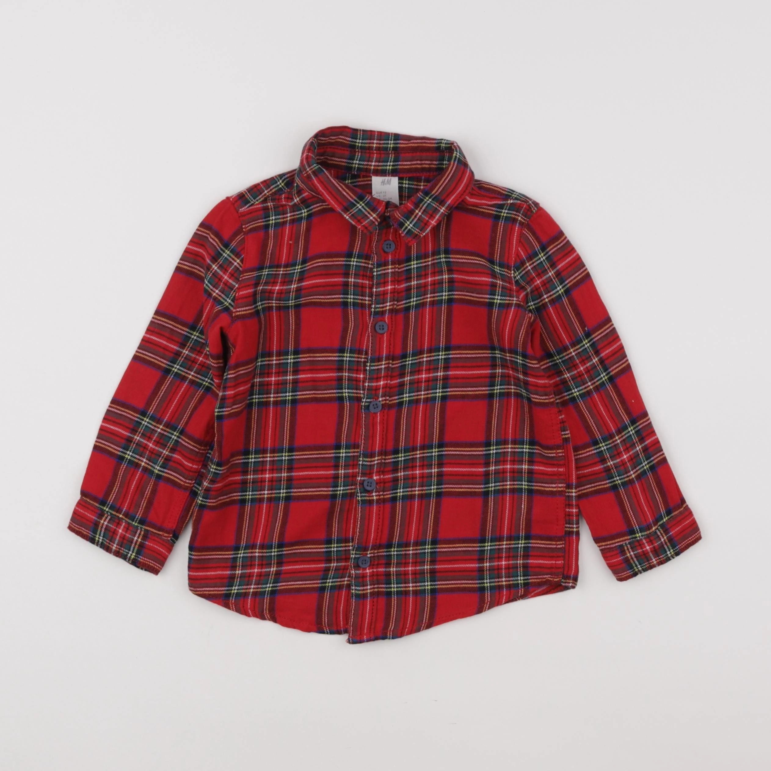 H&M - chemise rouge - 18/24 mois