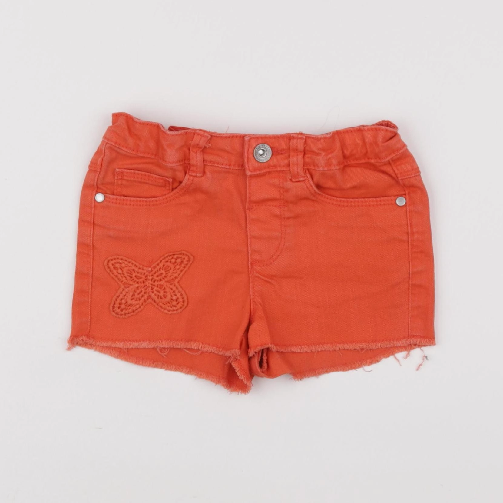 Vertbaudet - short orange - 4 ans