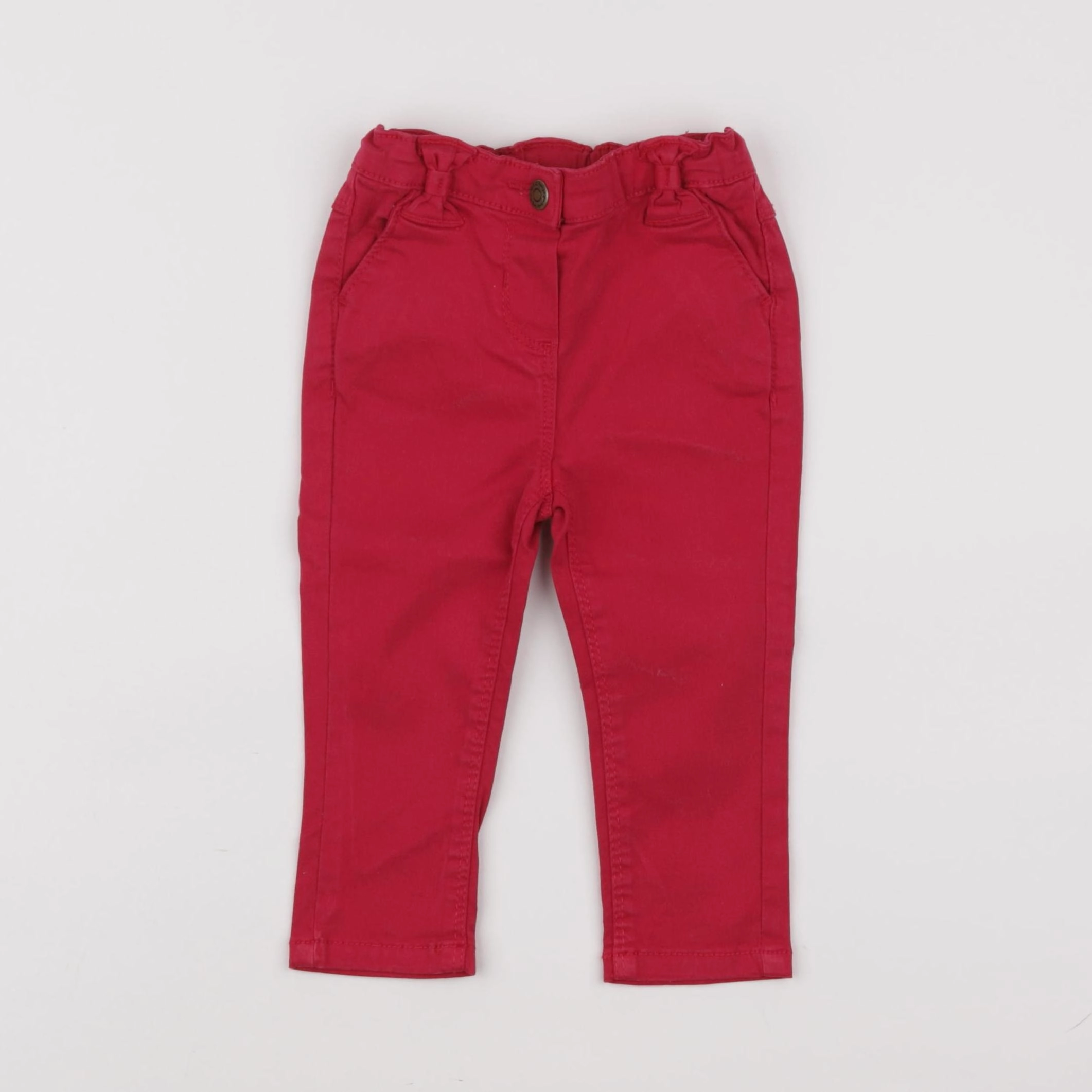 Tape à l'oeil - pantalon rouge - 9 mois