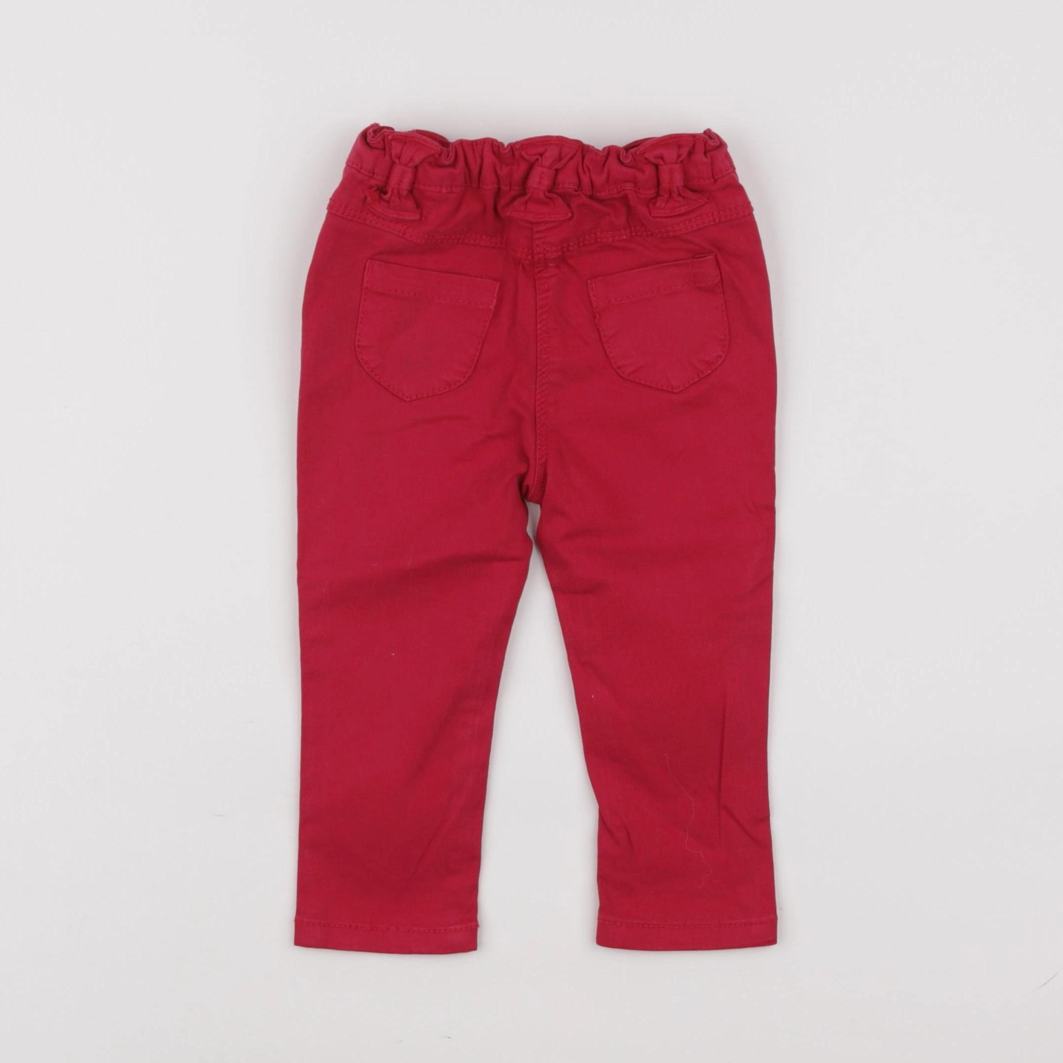 Tape à l'oeil - pantalon rouge - 9 mois