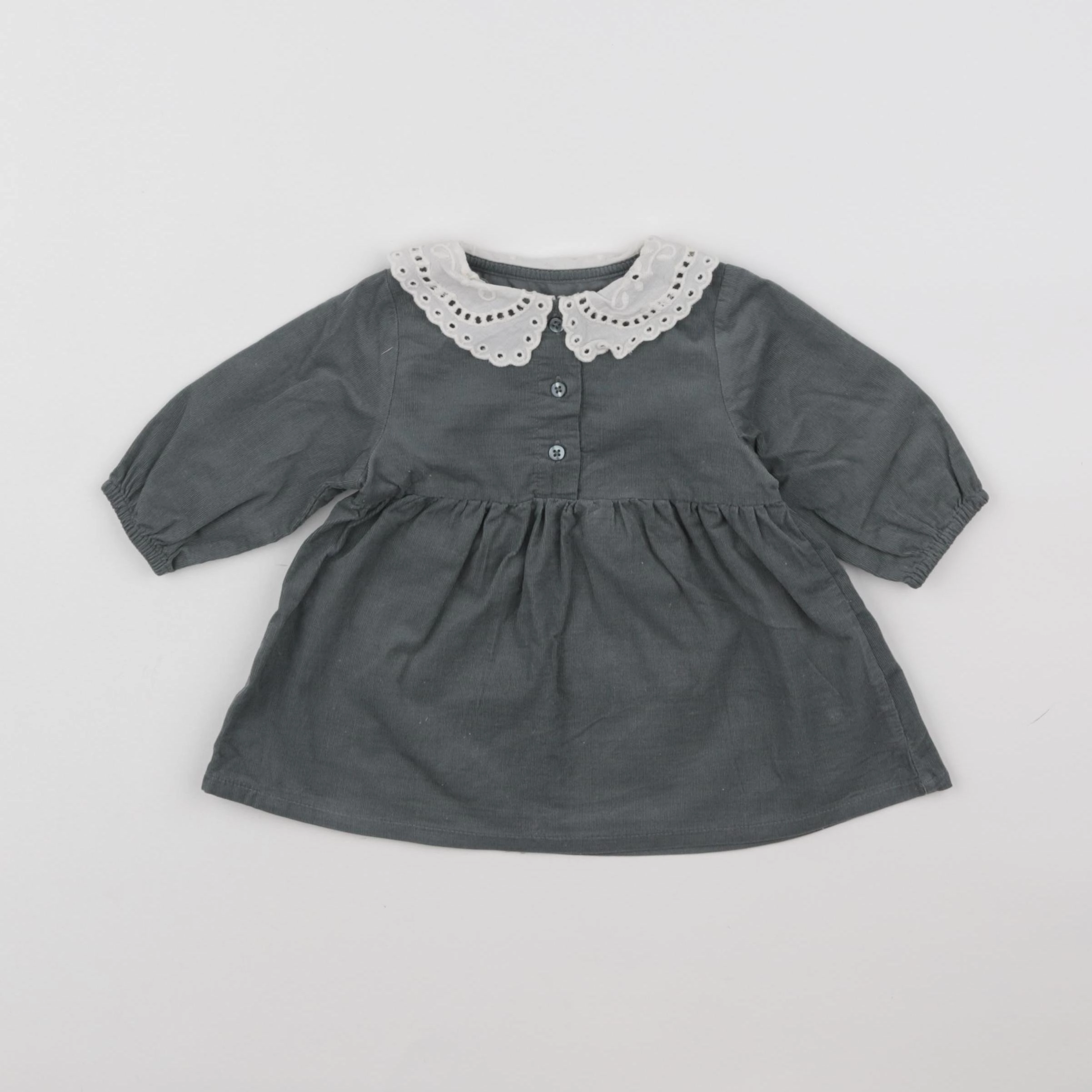 Vertbaudet - robe vert - 3 mois